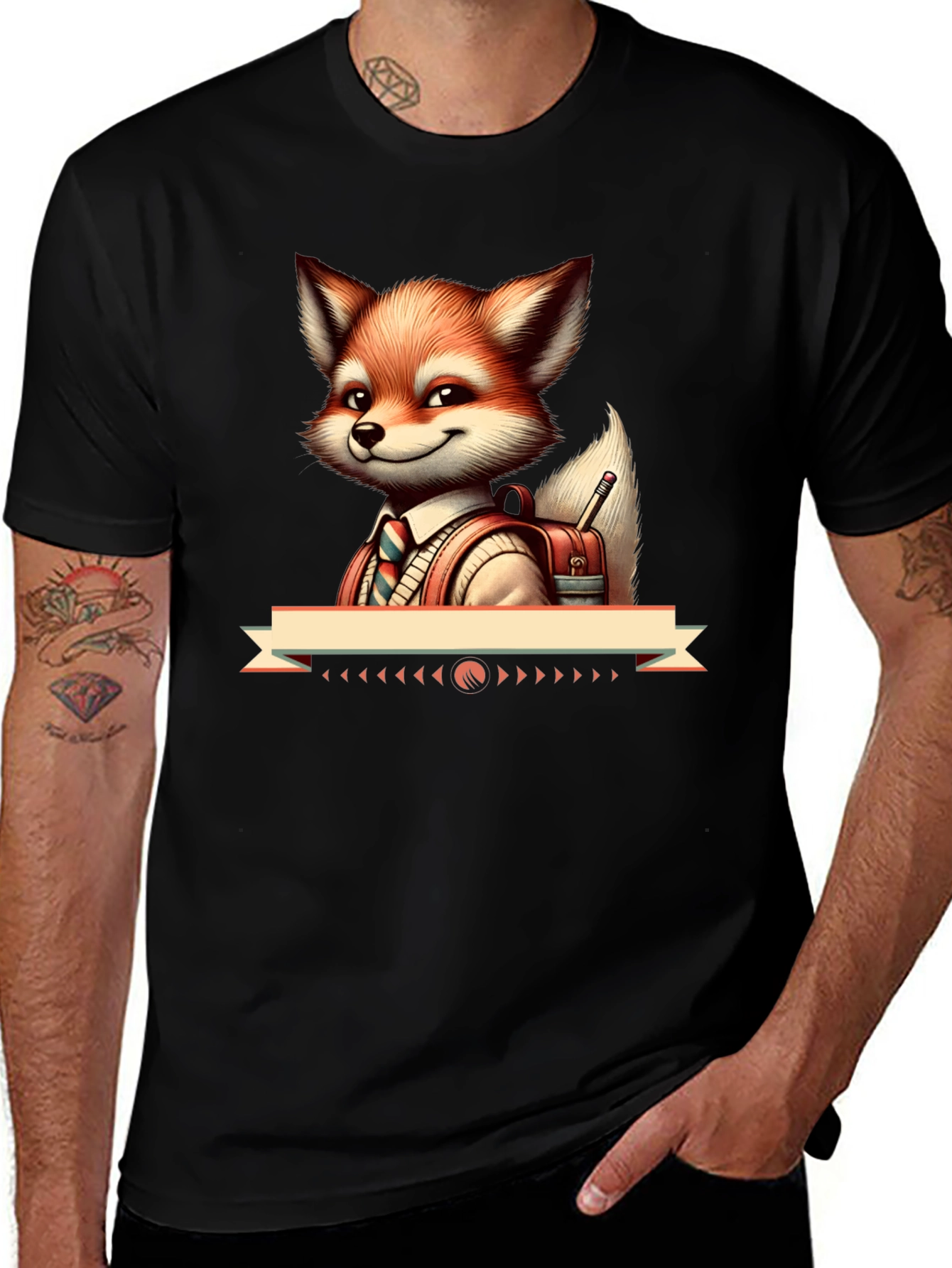 Variant 23 of Fox School T-Shirt: Smart & Stylish Tee