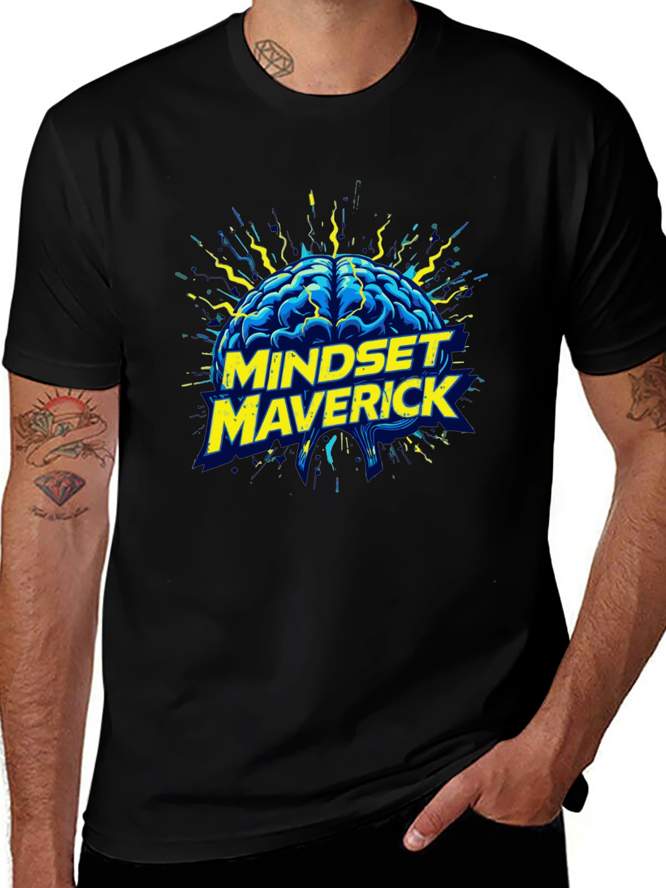 Variant 8 of Mindset Maverick Graphic Tee - Black