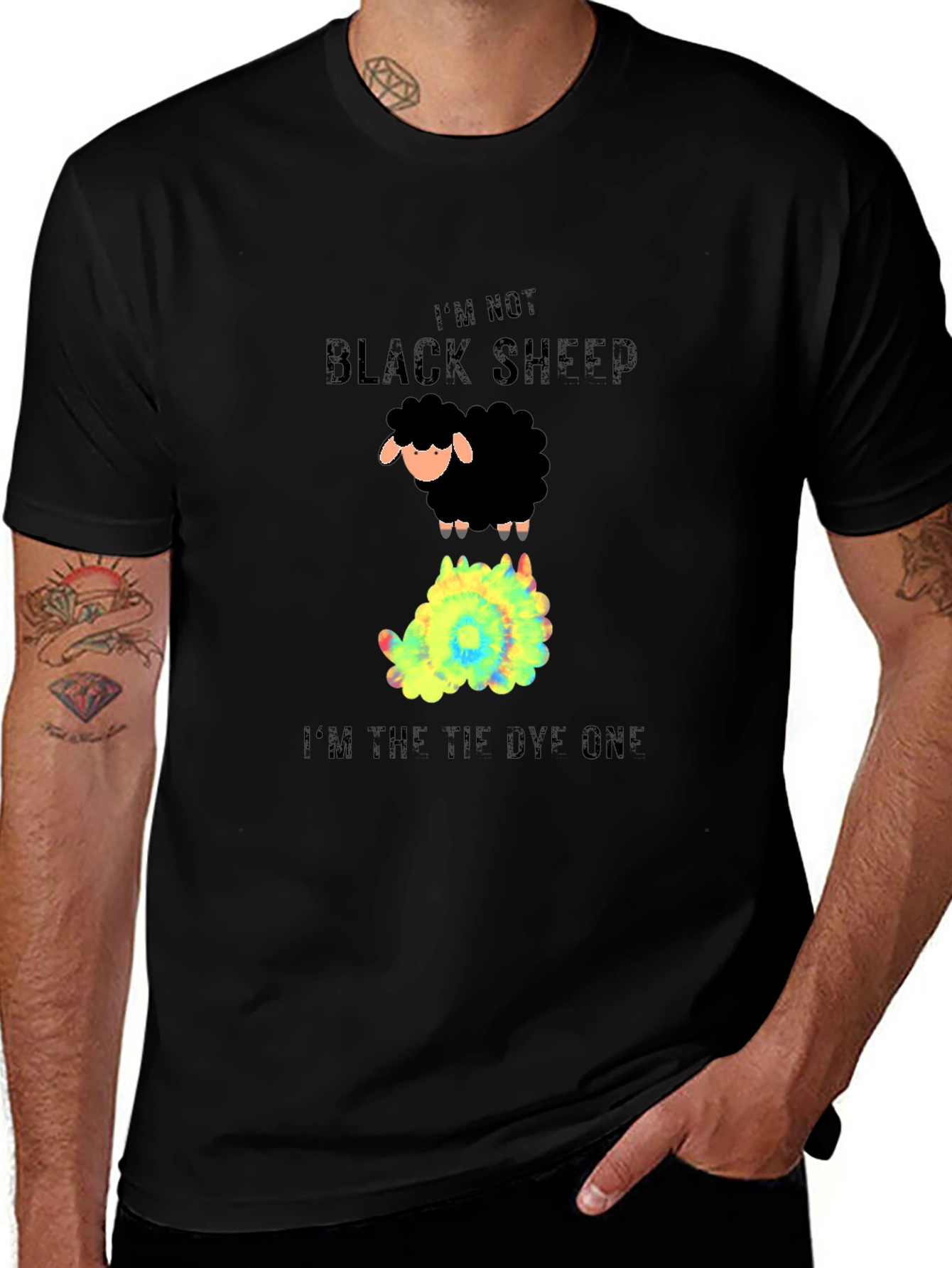Variant 26 of I'm Not Black Sheep Tie Dye T-Shirt