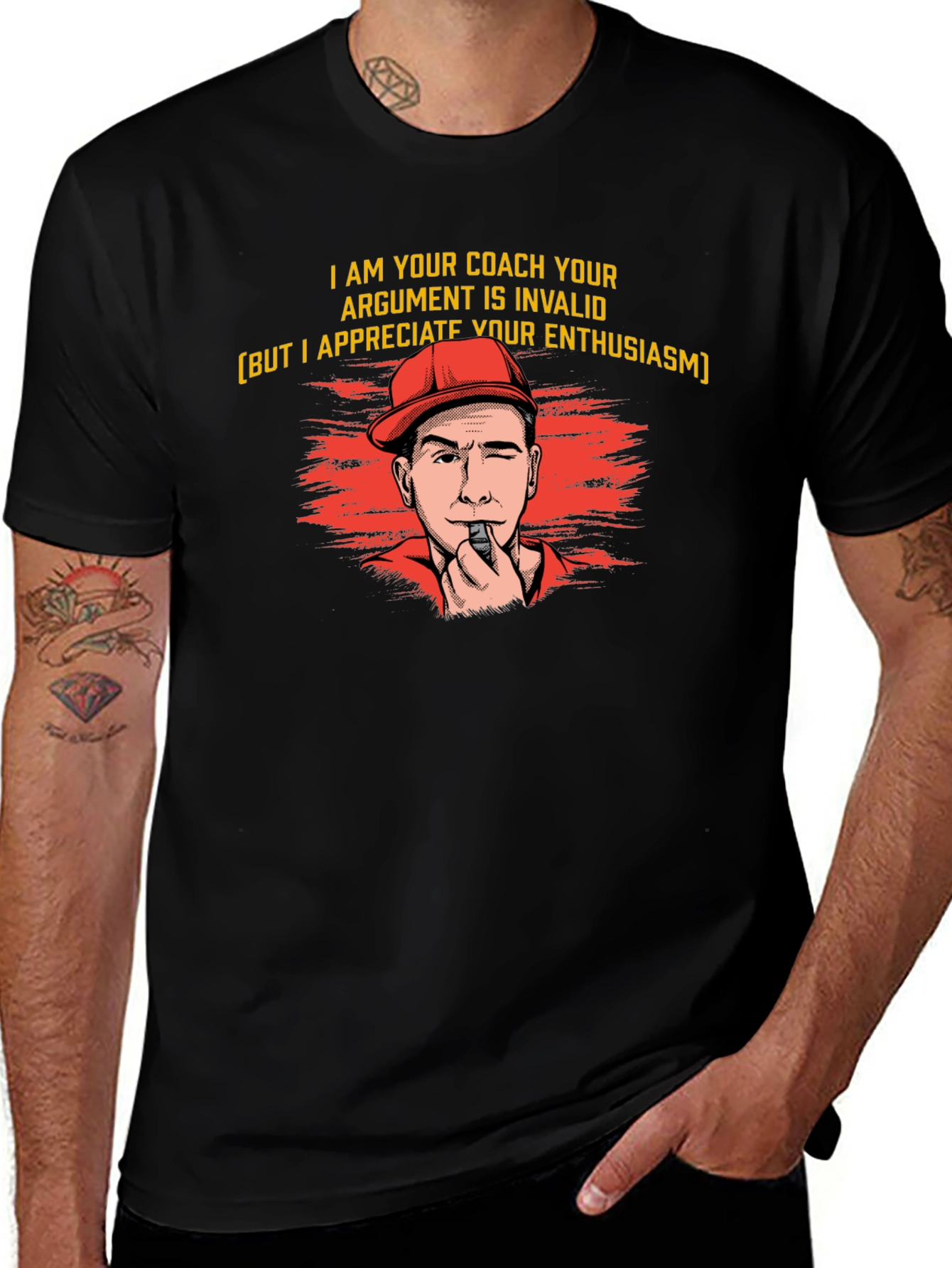 Variant 12 of Funny Coach T-Shirt - Invalid Argument, Great Enthusiasm