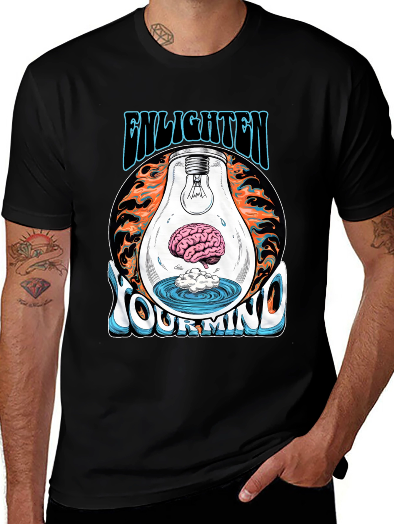 Variant 6 of Enlighten Your Mind Graphic Tee - Unisex