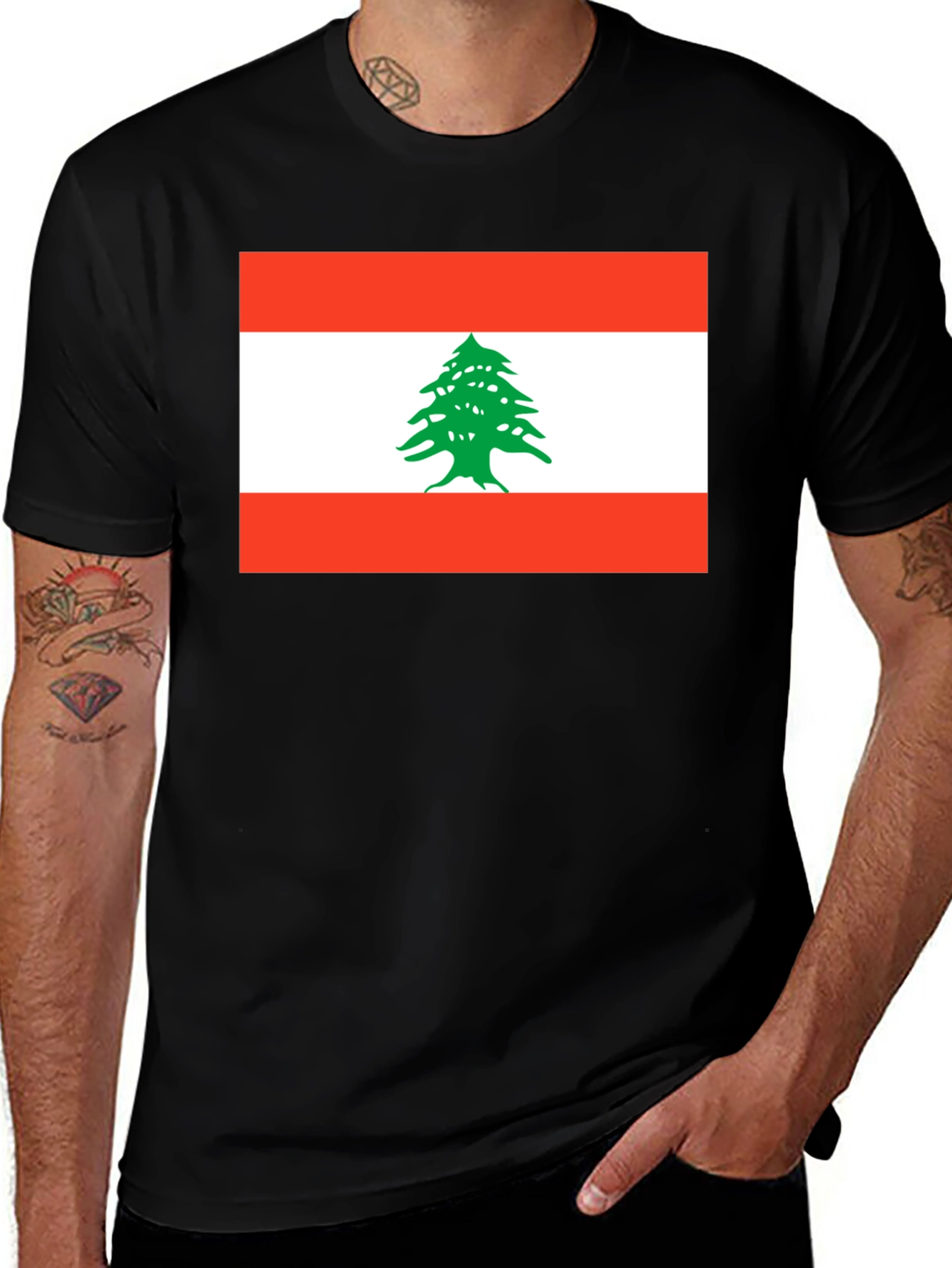 Lebanon Flag T-Shirt - National Pride Tee