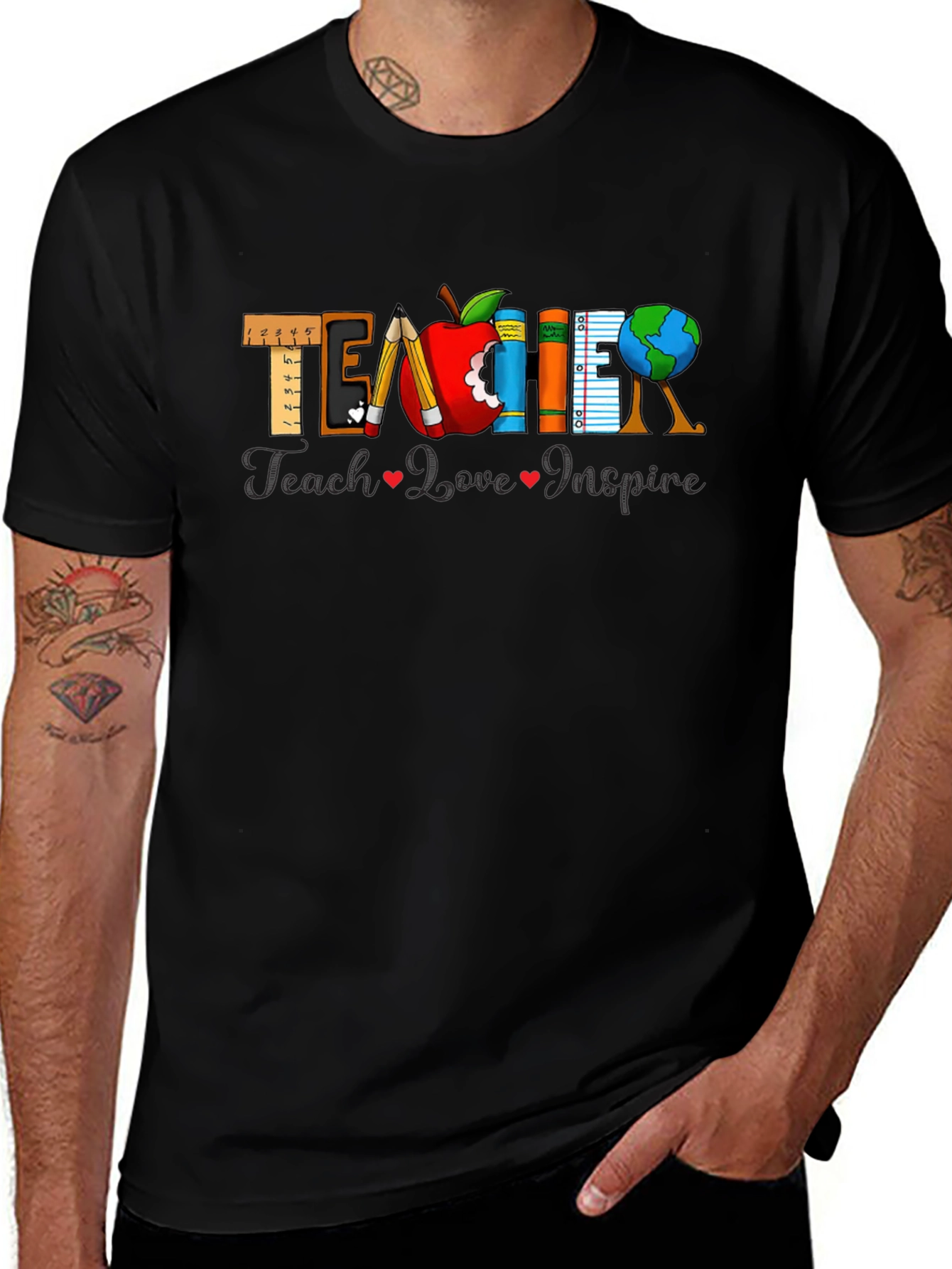 Variant 3 of Teacher Appreciation Black T-Shirt