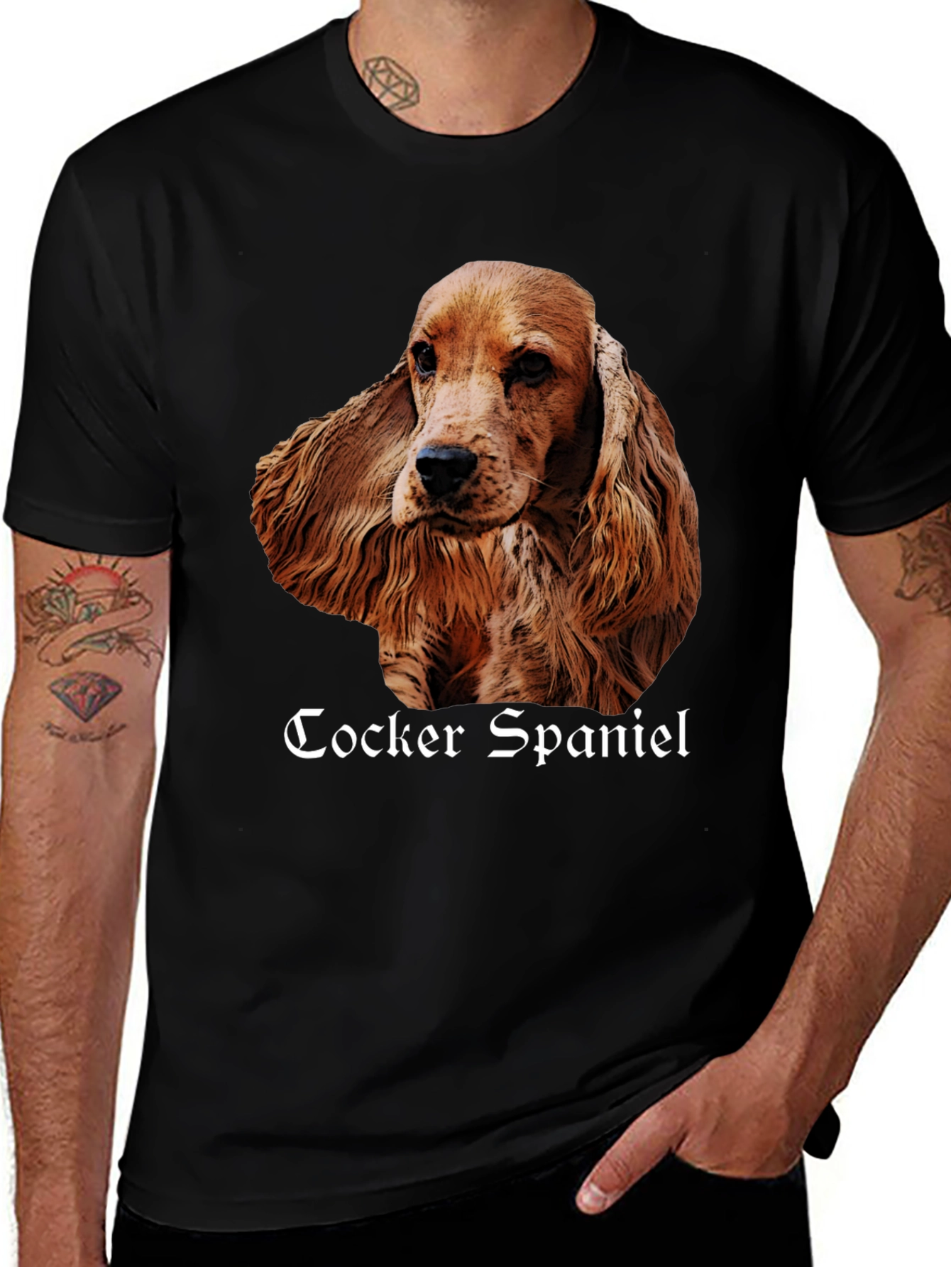 Cocker Spaniel Graphic Tee - Dog Lover T-Shirt