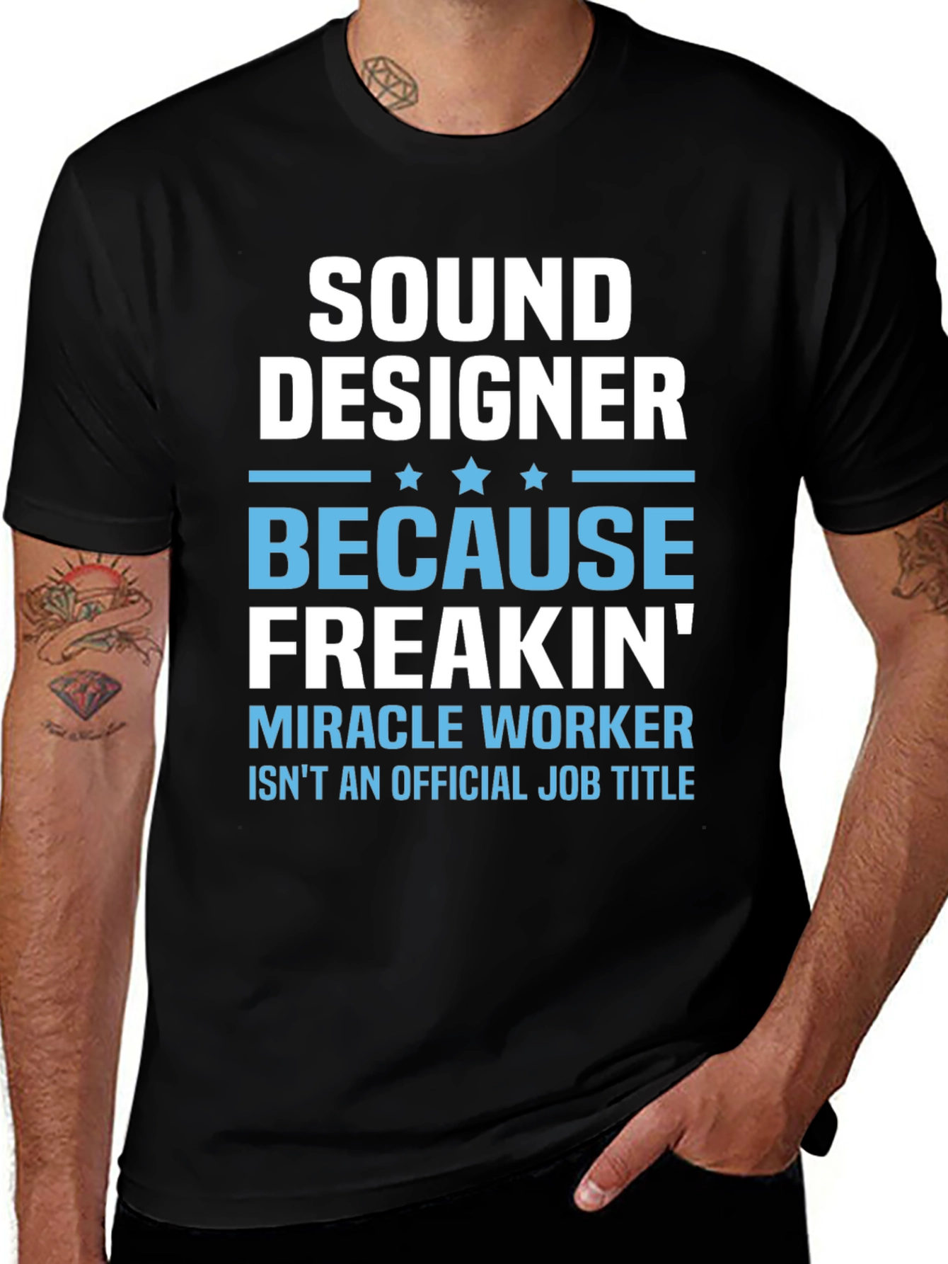 Variant 13 of Sound Designer Funny Job Title Graphic T-Shirt