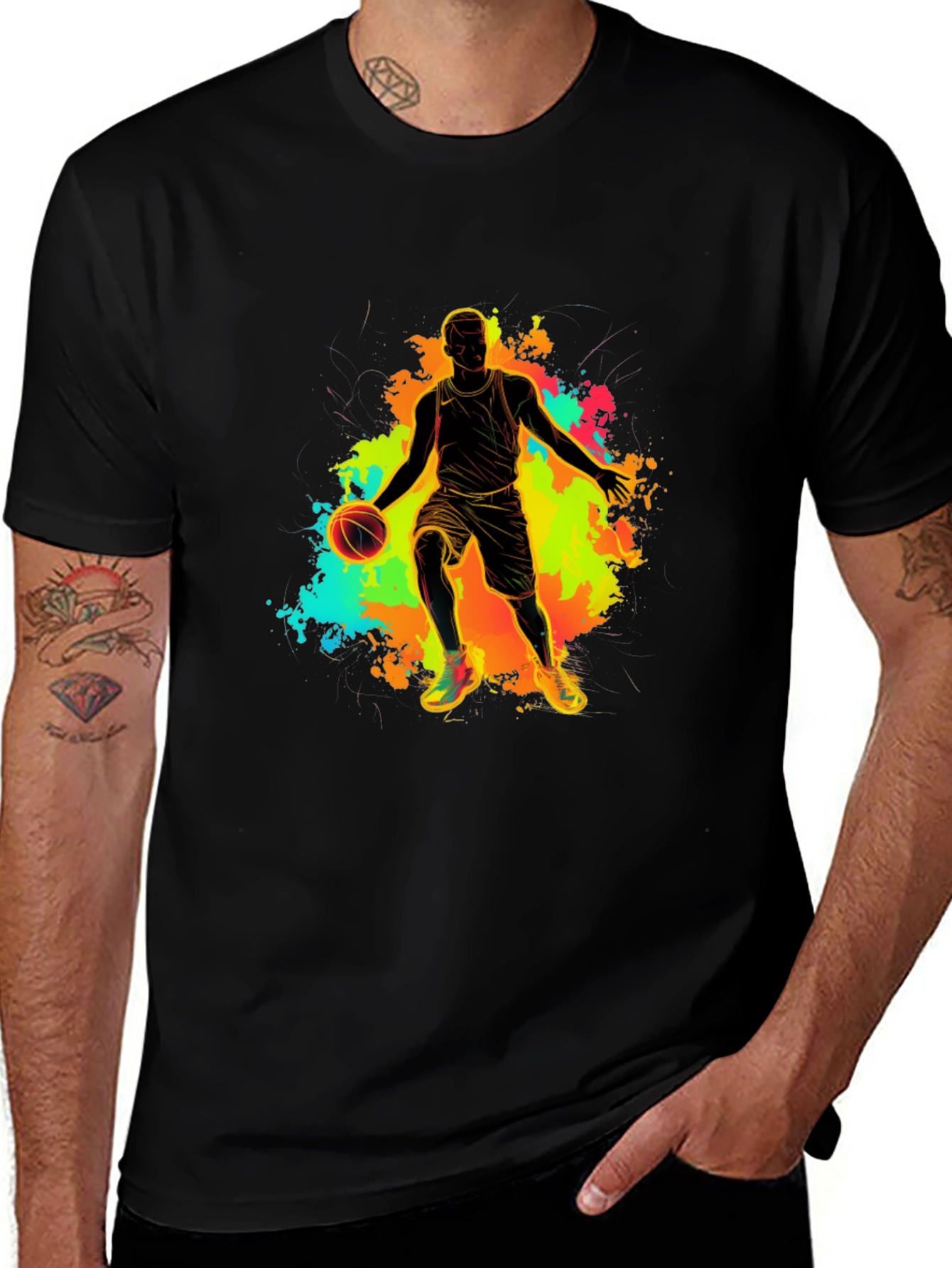 Variant 21 of Basketball Player Graphic Print T-Shirt