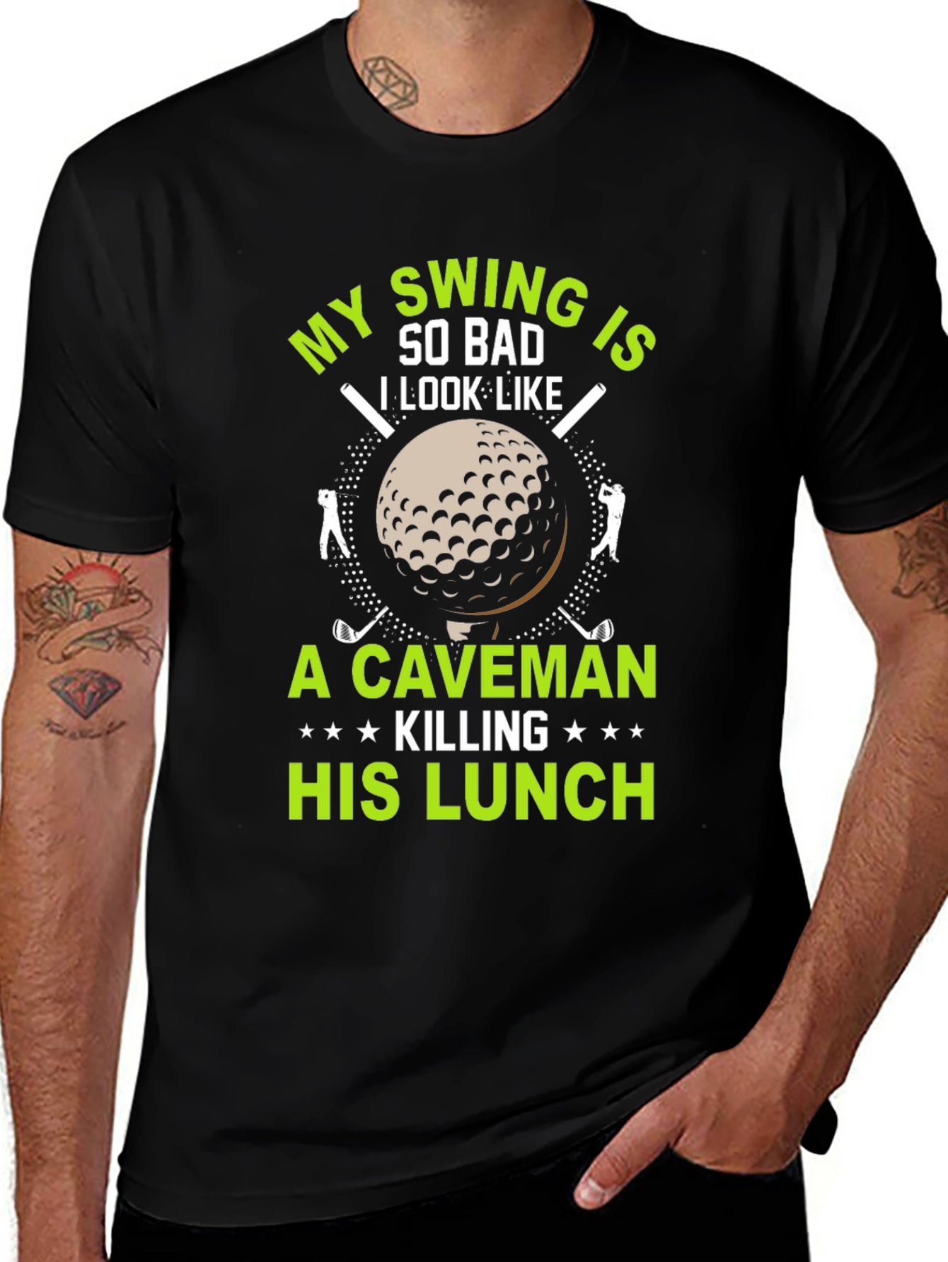 Variant 20 of Funny Golf T-Shirt: My Swing is So Bad