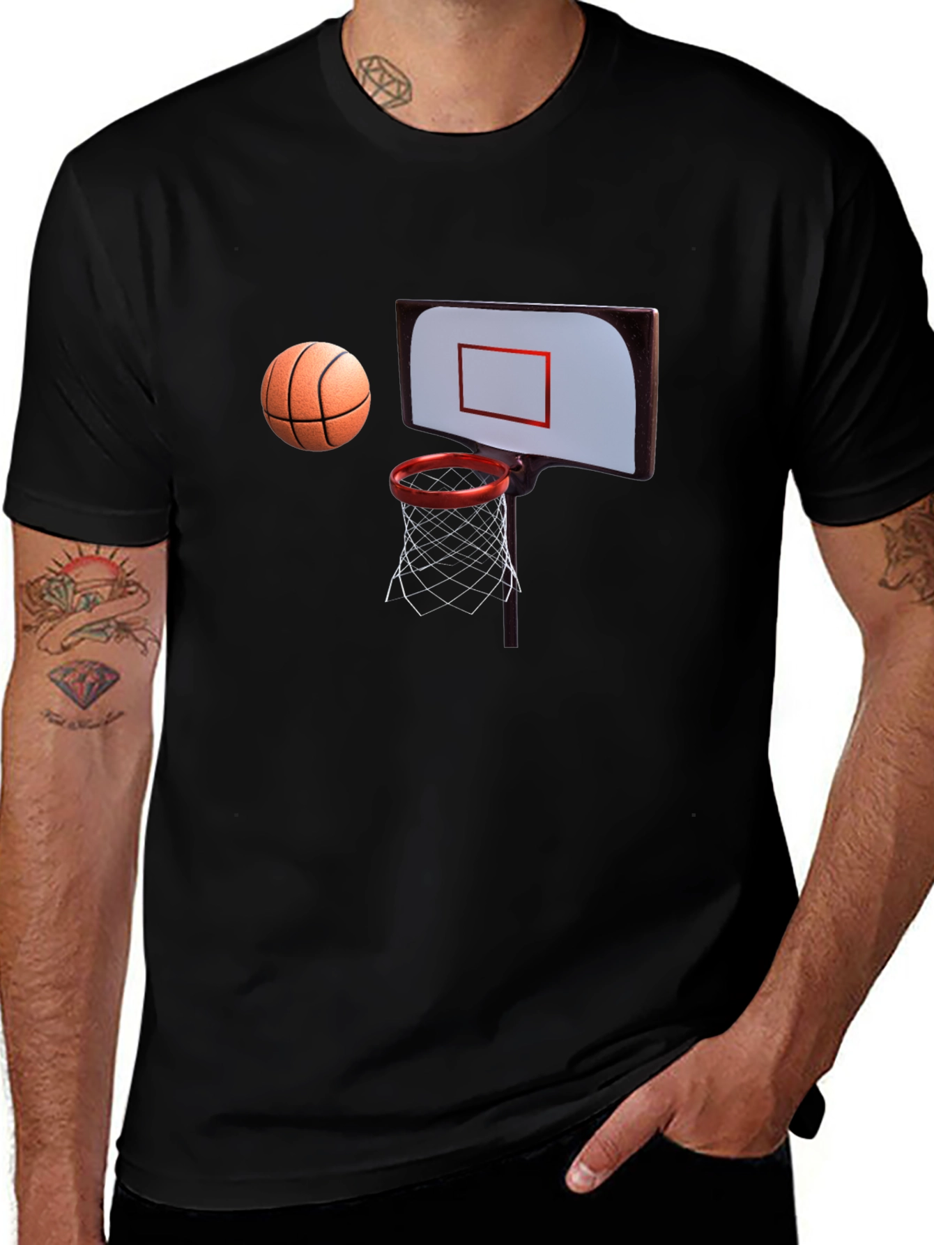 Variant 9 of Basketball T-Shirt - Hoop Dreams Graphic Tee