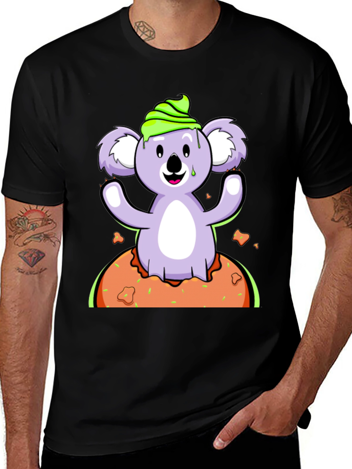 Variant 17 of Koala Donut T-Shirt - Sweet Treat Graphic Tee