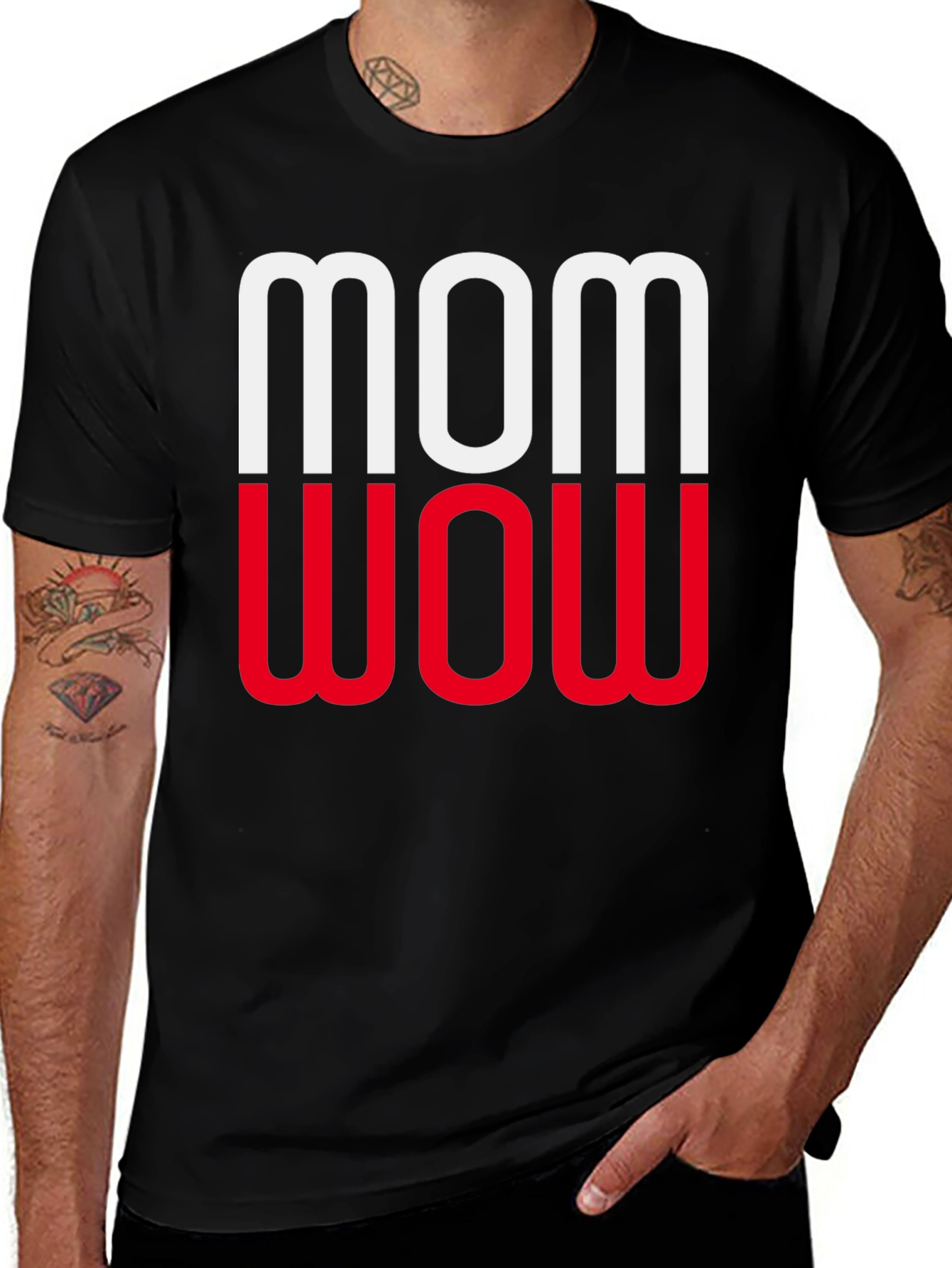 Mom Wow Graphic Tee - Modern Unisex T-Shirt
