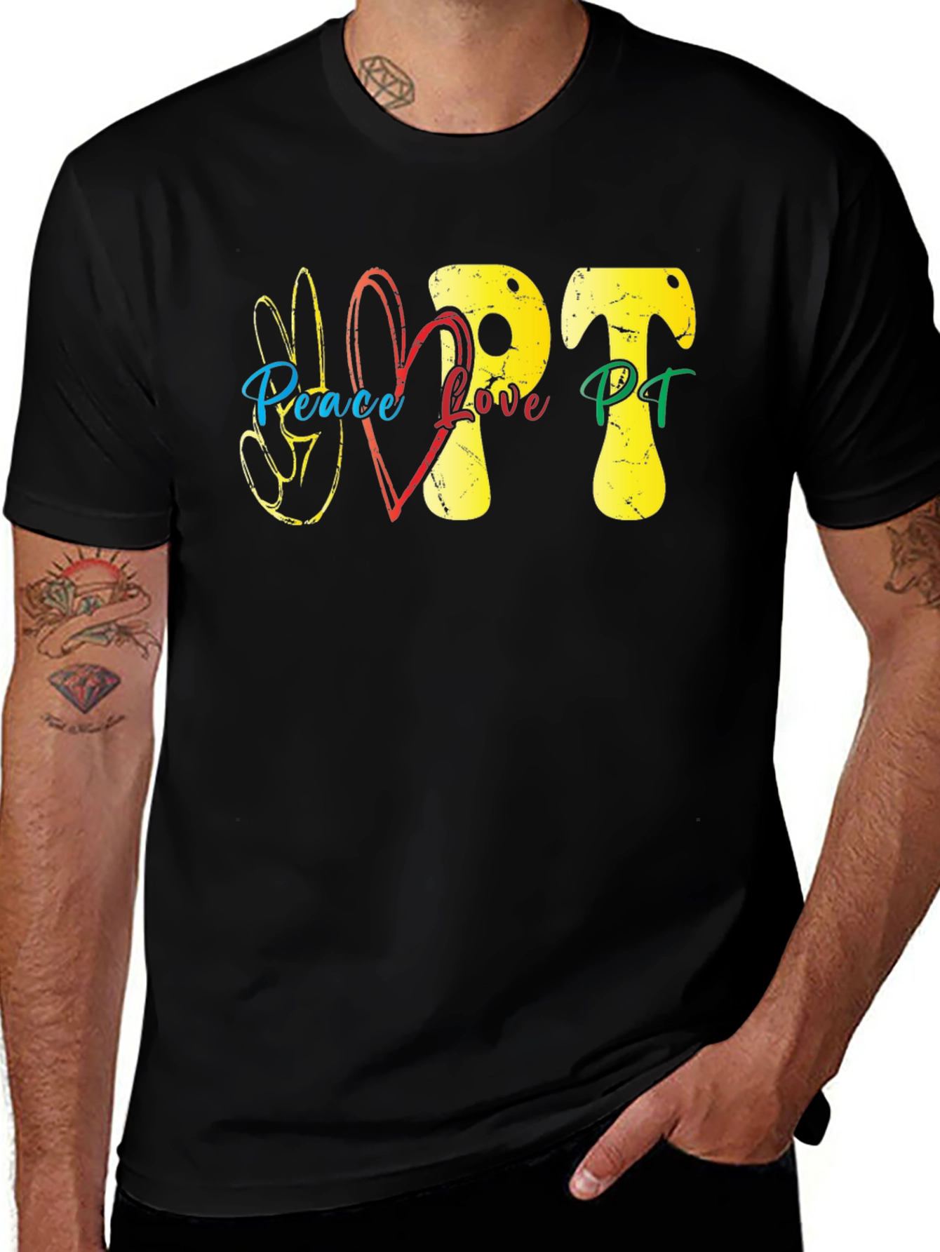 Peace Love PT T-Shirt - Therapy Tee
