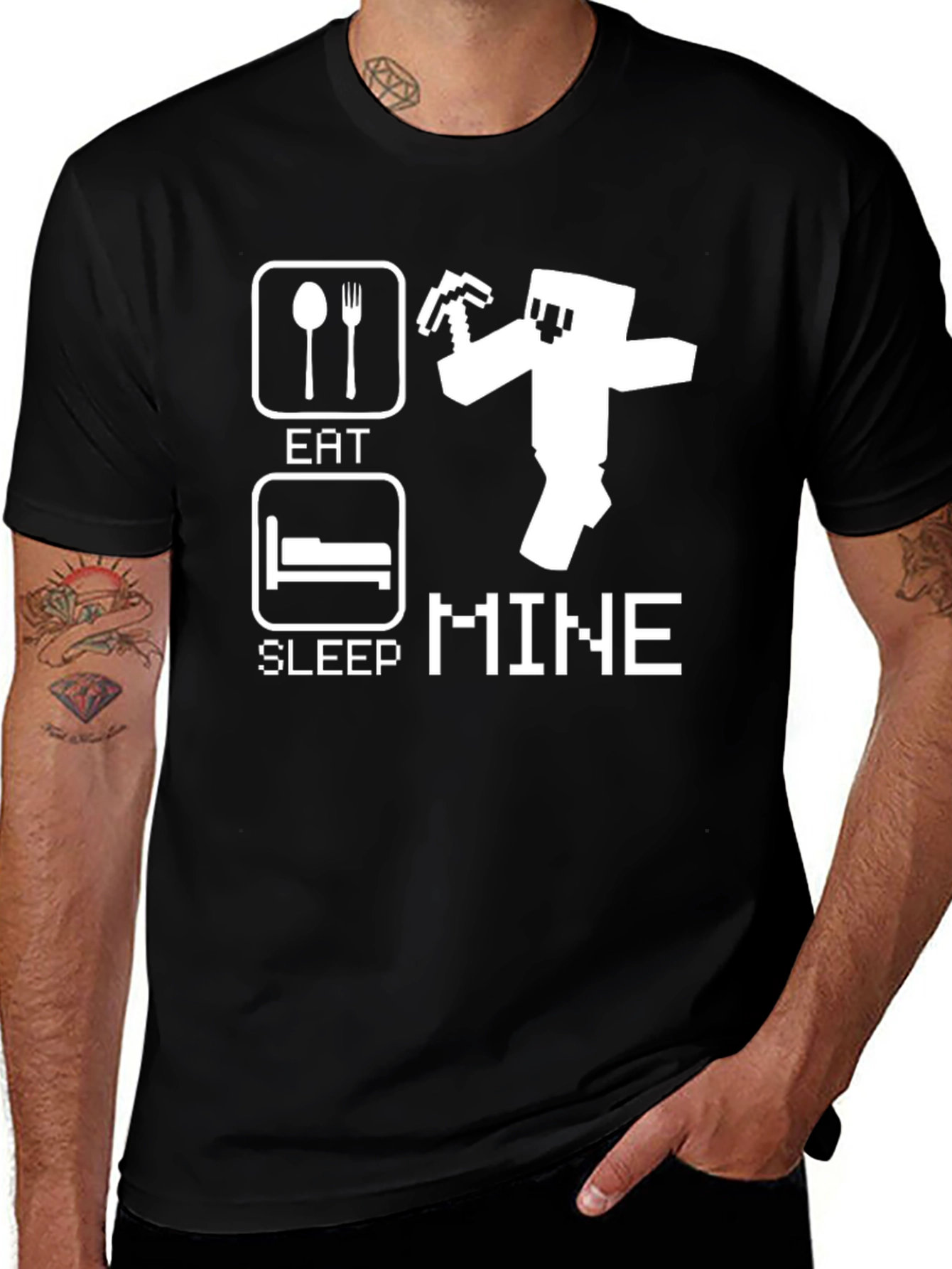 Eat Sleep Mine - Gamer T-Shirt