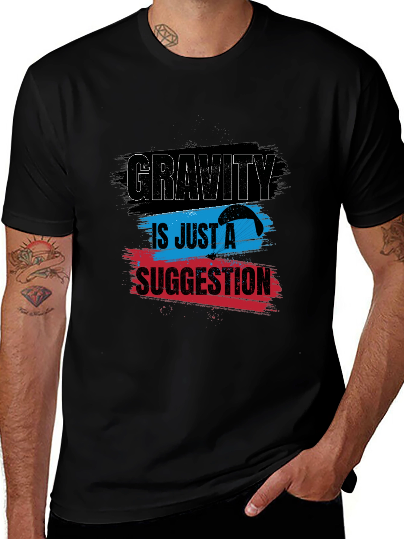 Black Gravity is Just a Suggestion Graphic T-Shirt main image