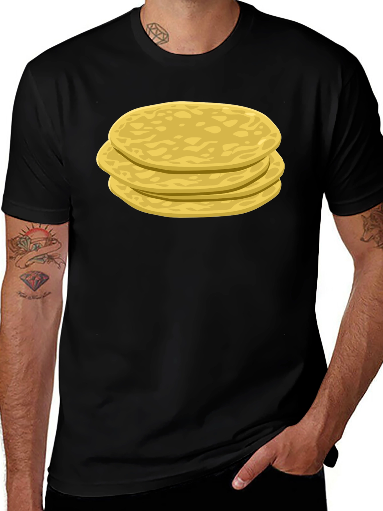 Variant 25 of Taco Lover T-Shirt - Funny Tortilla Stack Graphic Tee