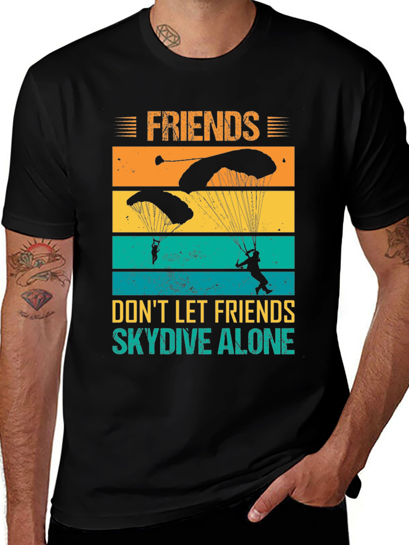 Variant 30 of Friends Don't Let Friends Skydive Alone T-Shirt