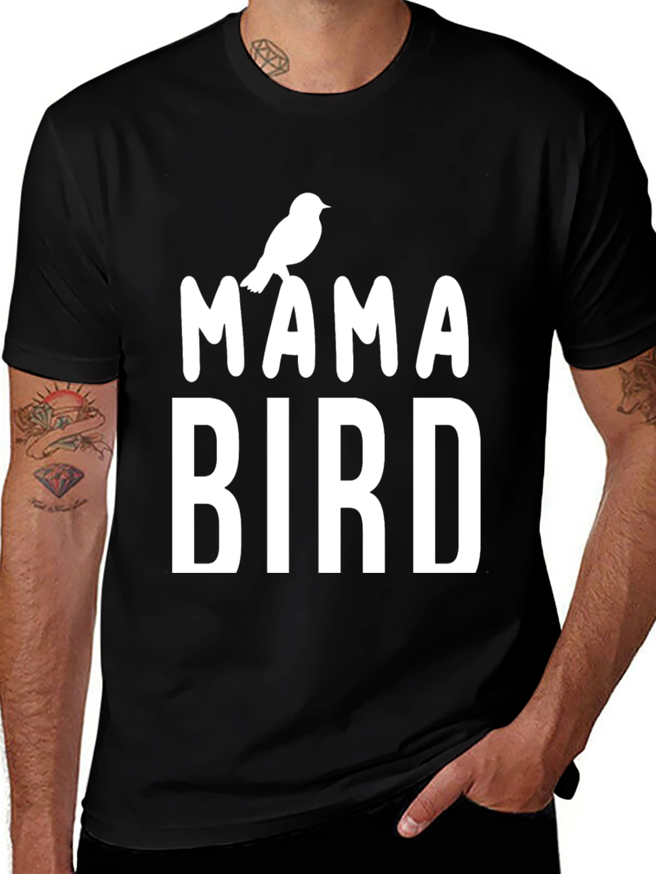 Variant 24 of Mama Bird T-Shirt - Cute Bird Lover Tee