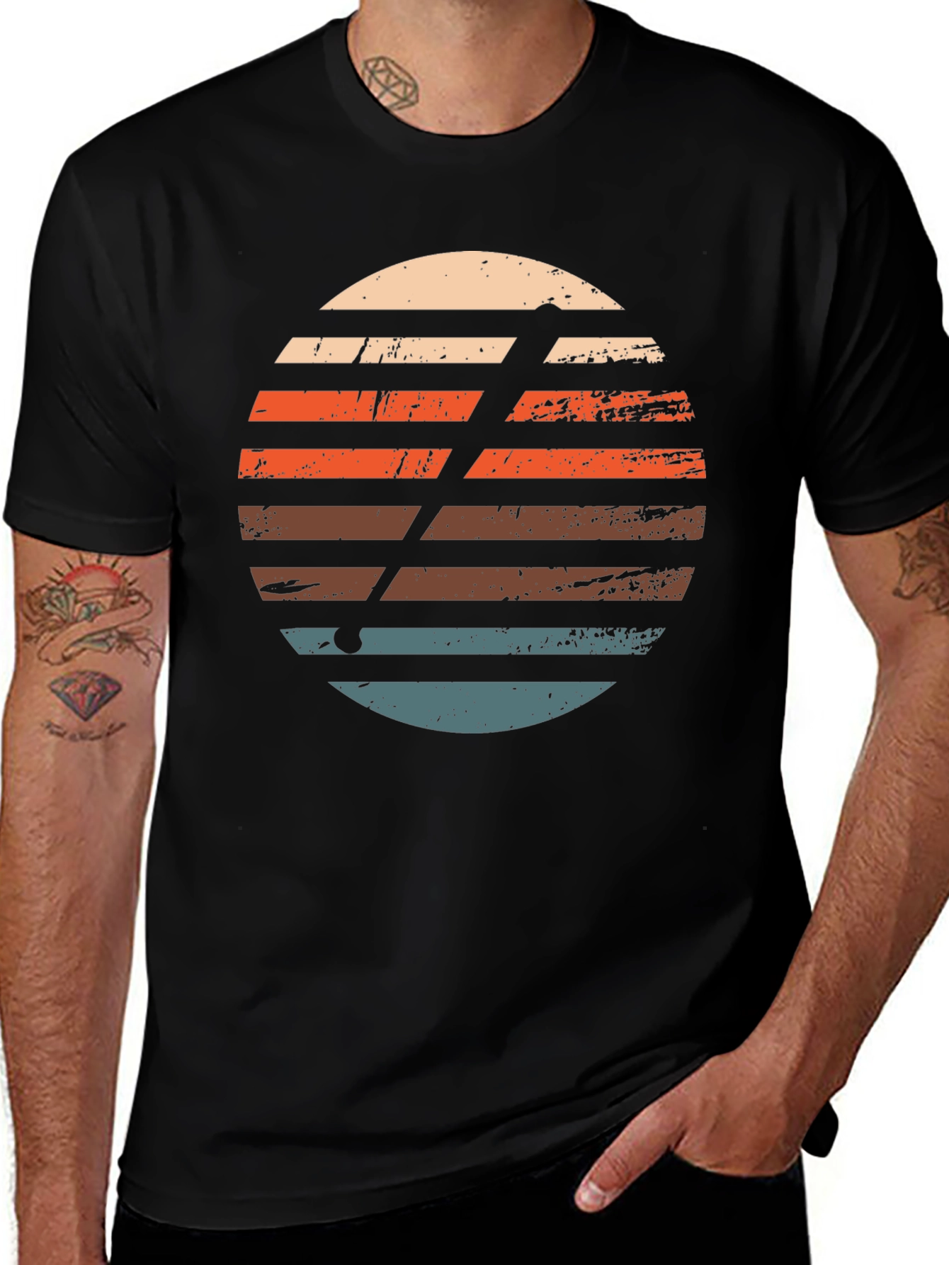 Variant 27 of Retro Sunset Golf T-Shirt