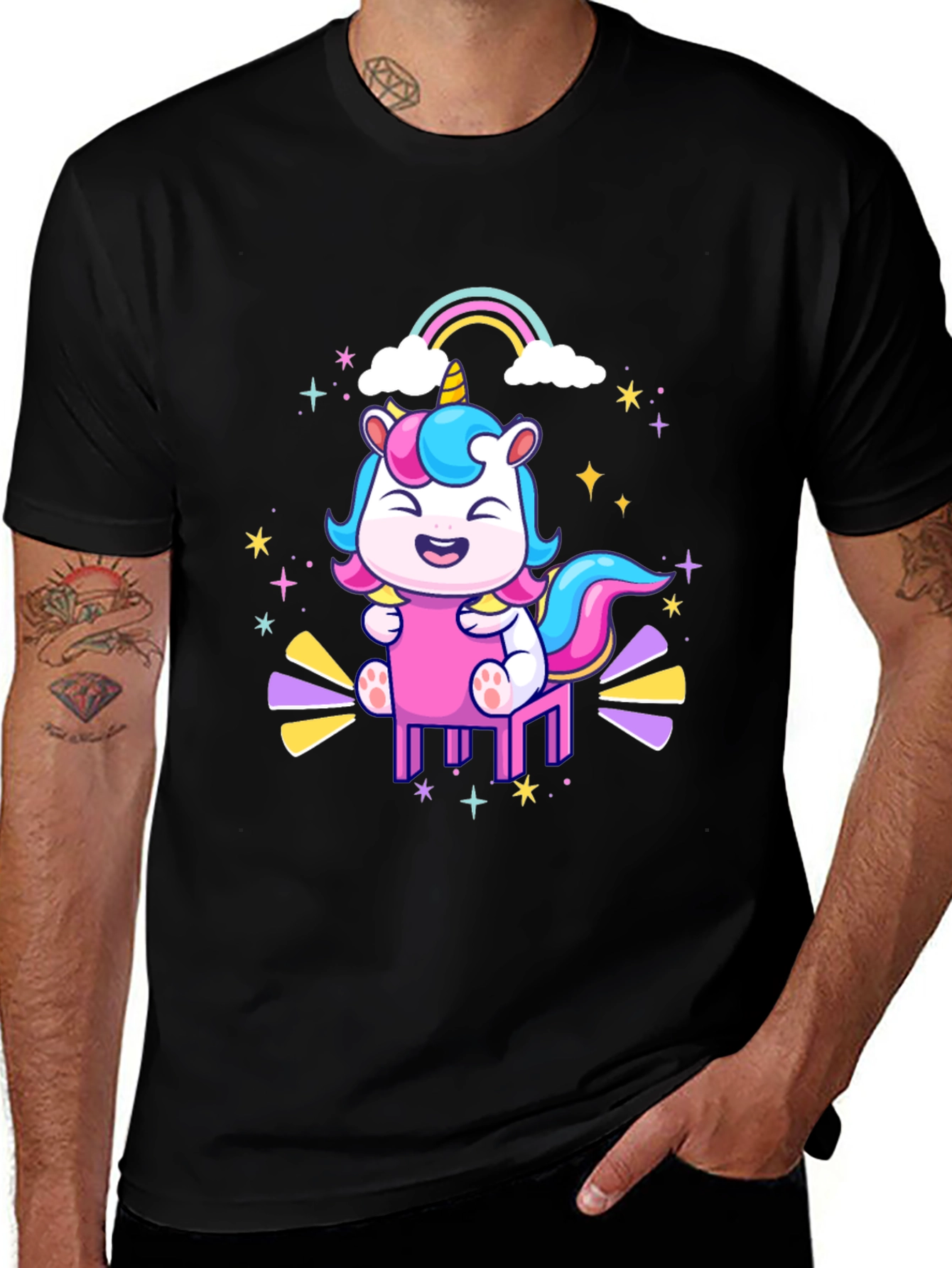 Unicorn Rainbow T-Shirt - Cute Graphic Tee
