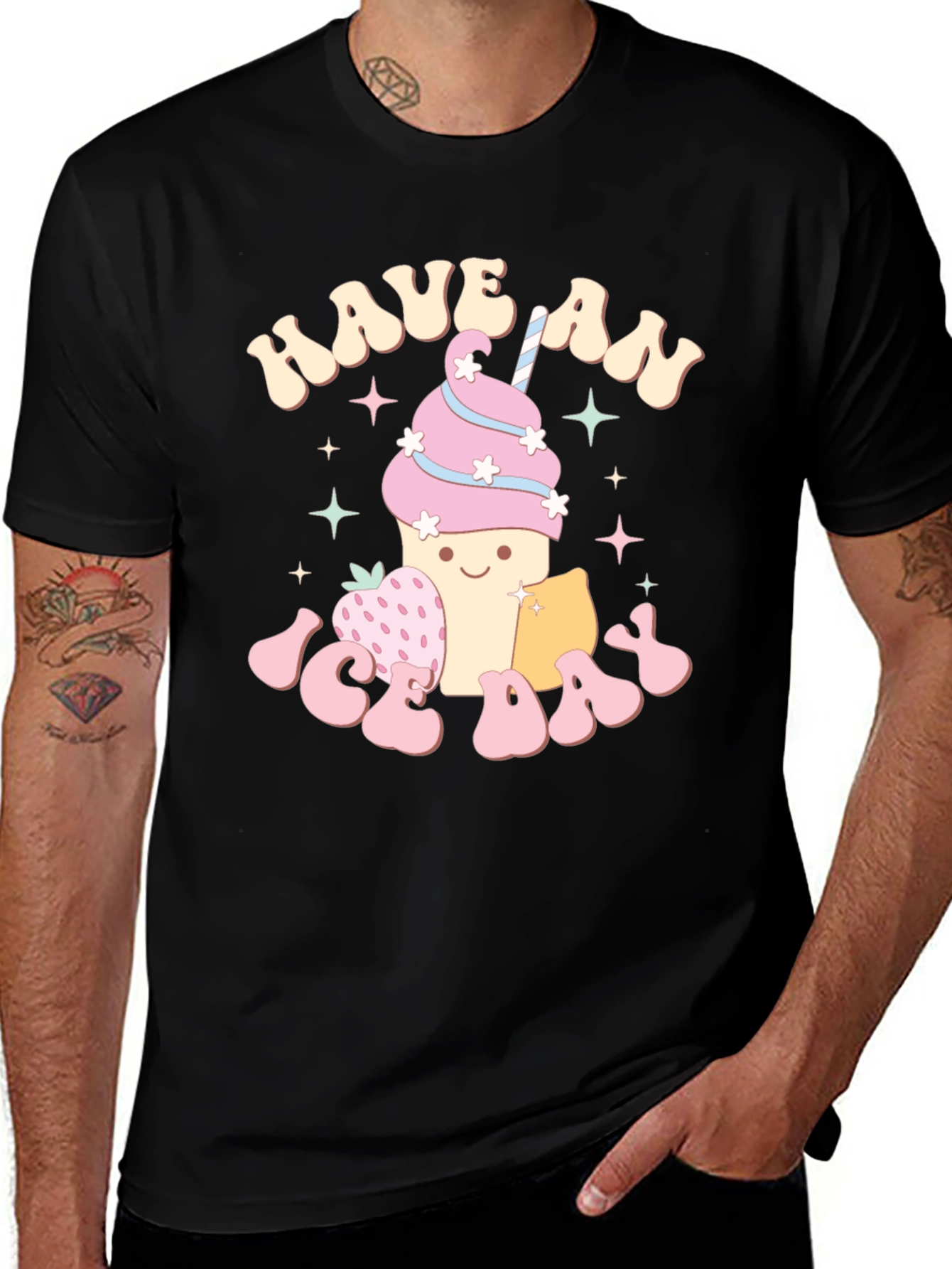 Variant 2 of Have an Ice Day Graphic Tee - Trendy Comfort