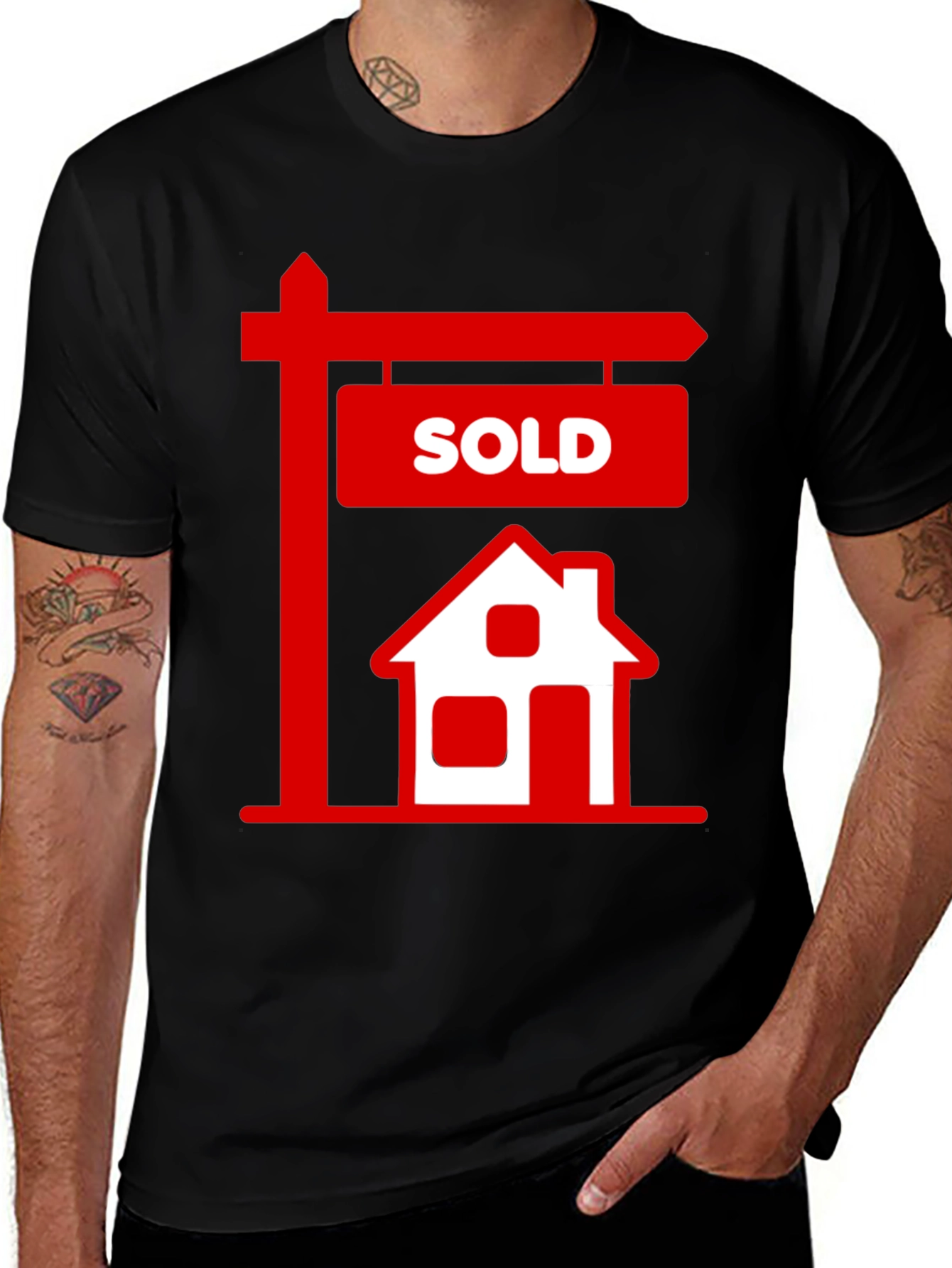 Variant 25 of Sold House Graphic Tee - Real Estate T-Shirt