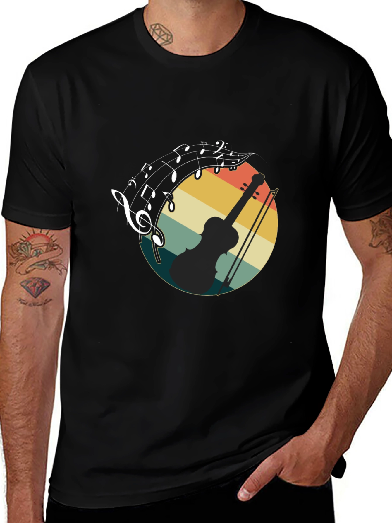 Variant 3 of Musical Violin Graphic Tee