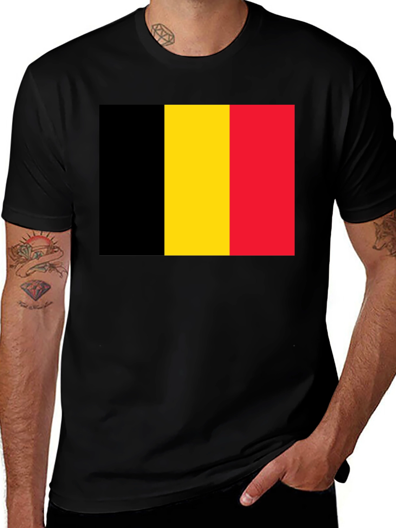 Variant 18 of Belgium Flag T-Shirt - National Pride