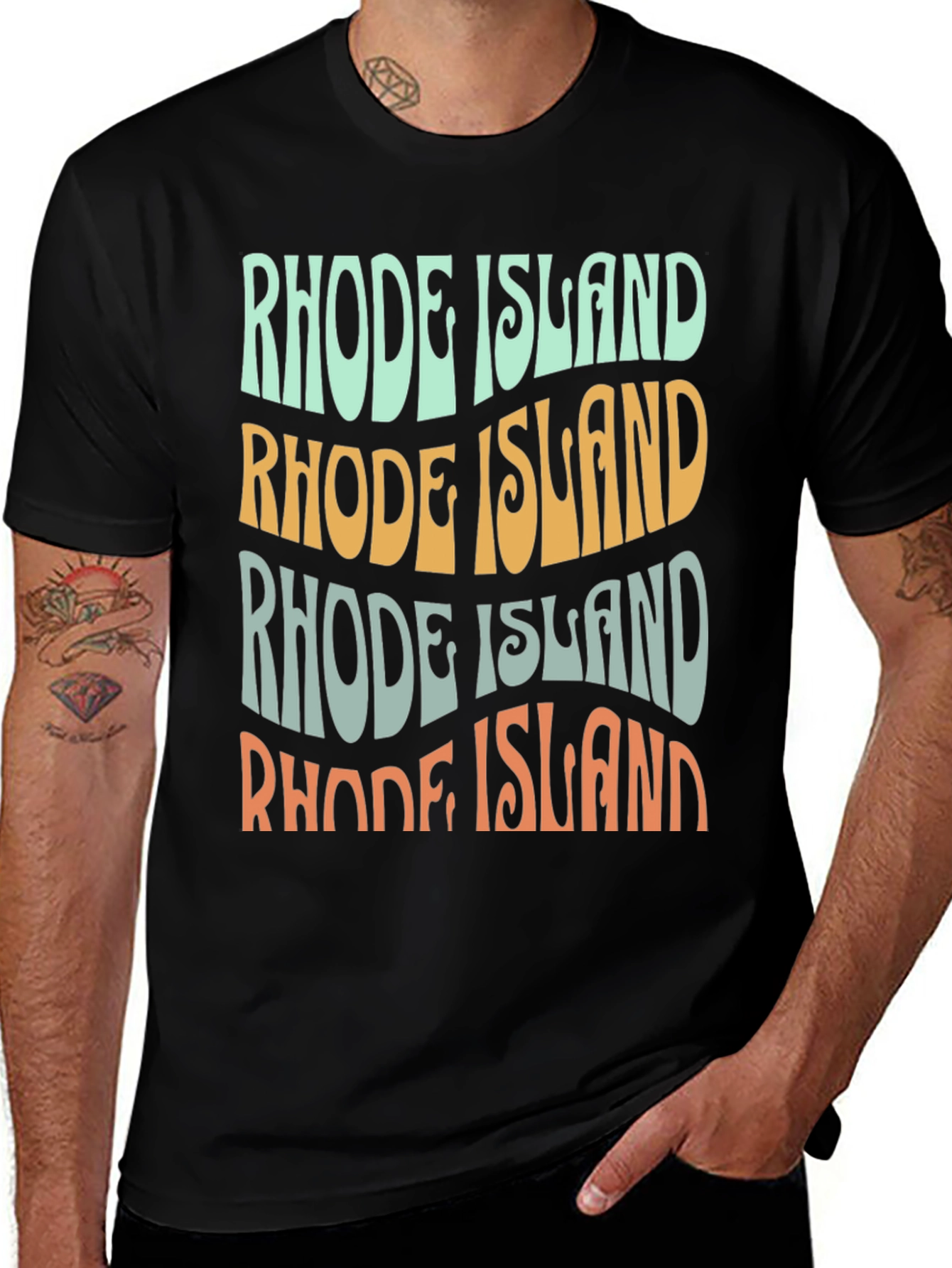 Retro Rhode Island Graphic Tee