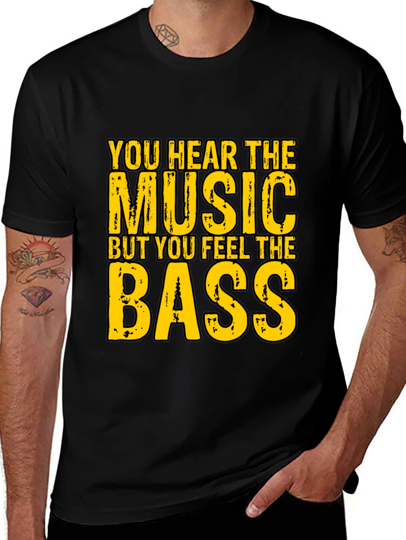 Variant 18 of You Hear the Music Bass Graphic Tee
