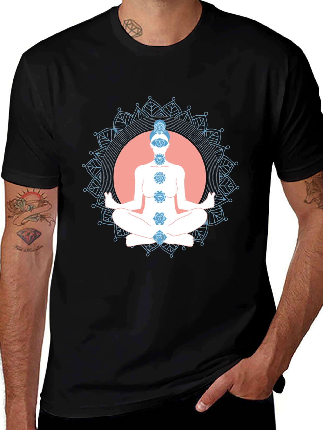 Variant 26 of Chakra Mandala T-Shirt - Meditate in Style!