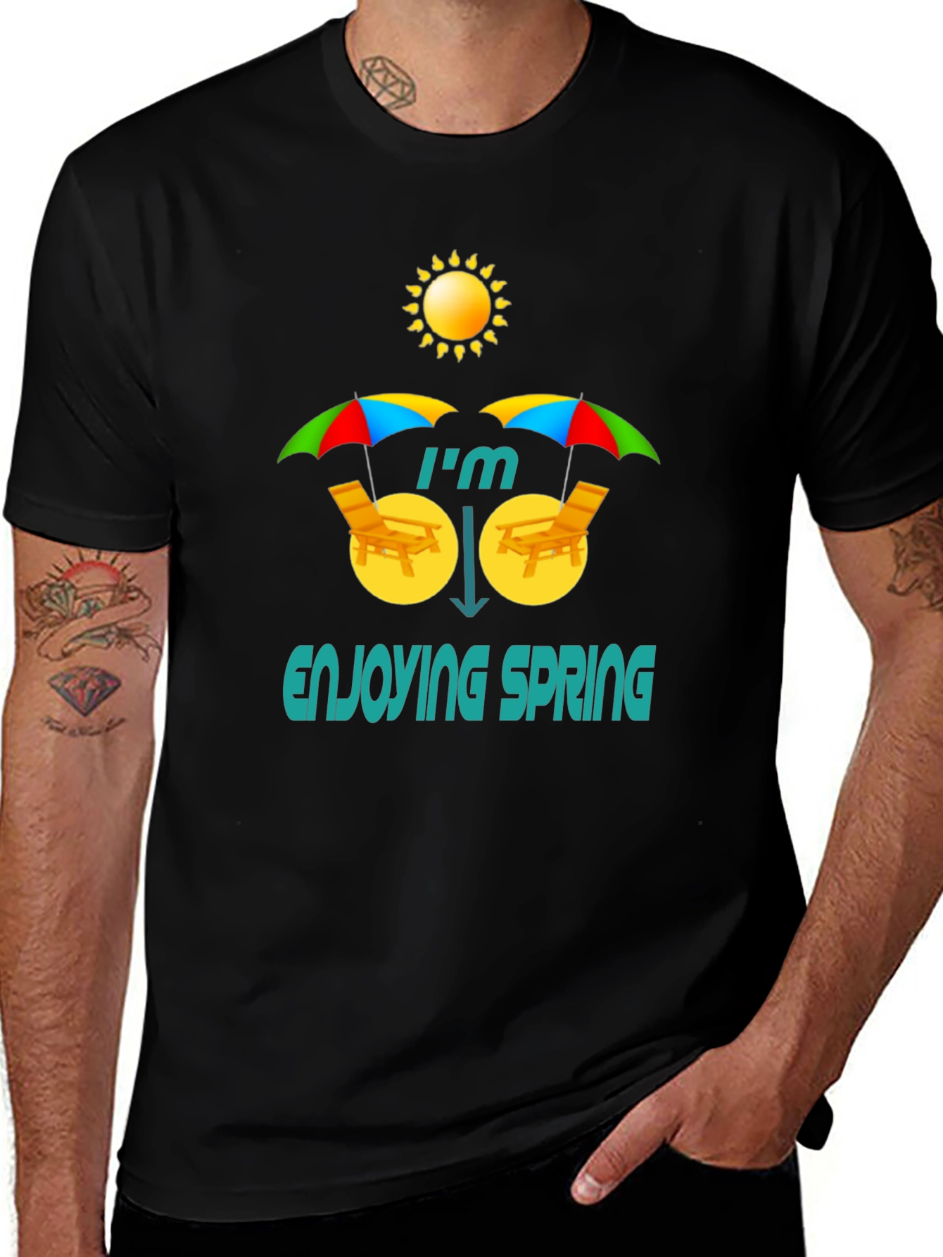 Variant 4 of Enjoying Spring Graphic T-Shirt