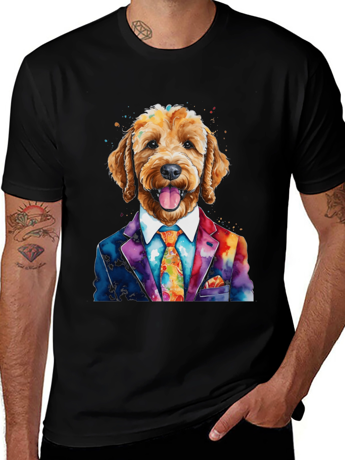 Dapper Doodle Dog T-Shirt