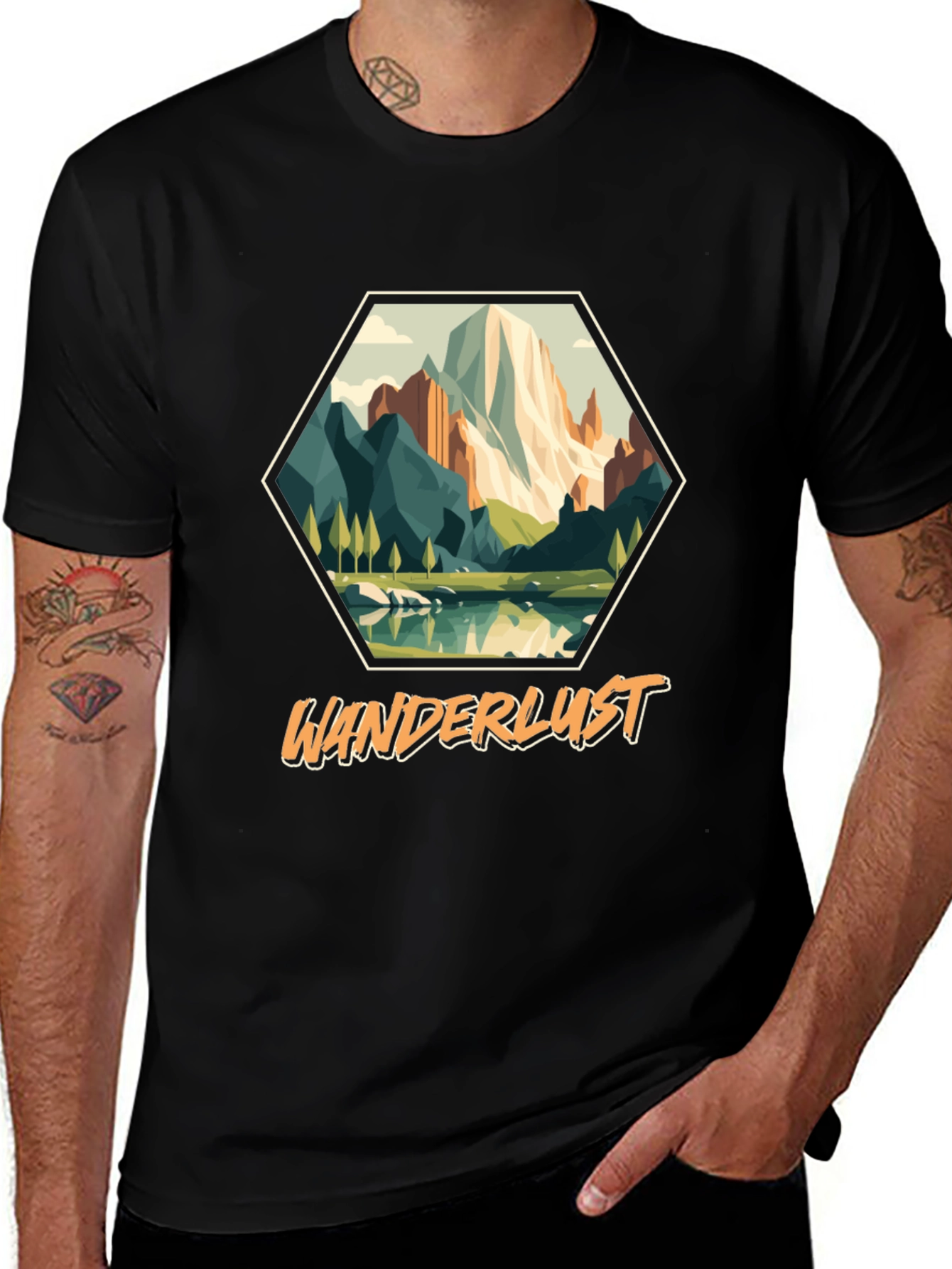 Variant 9 of Wanderlust Mountain Graphic Tee