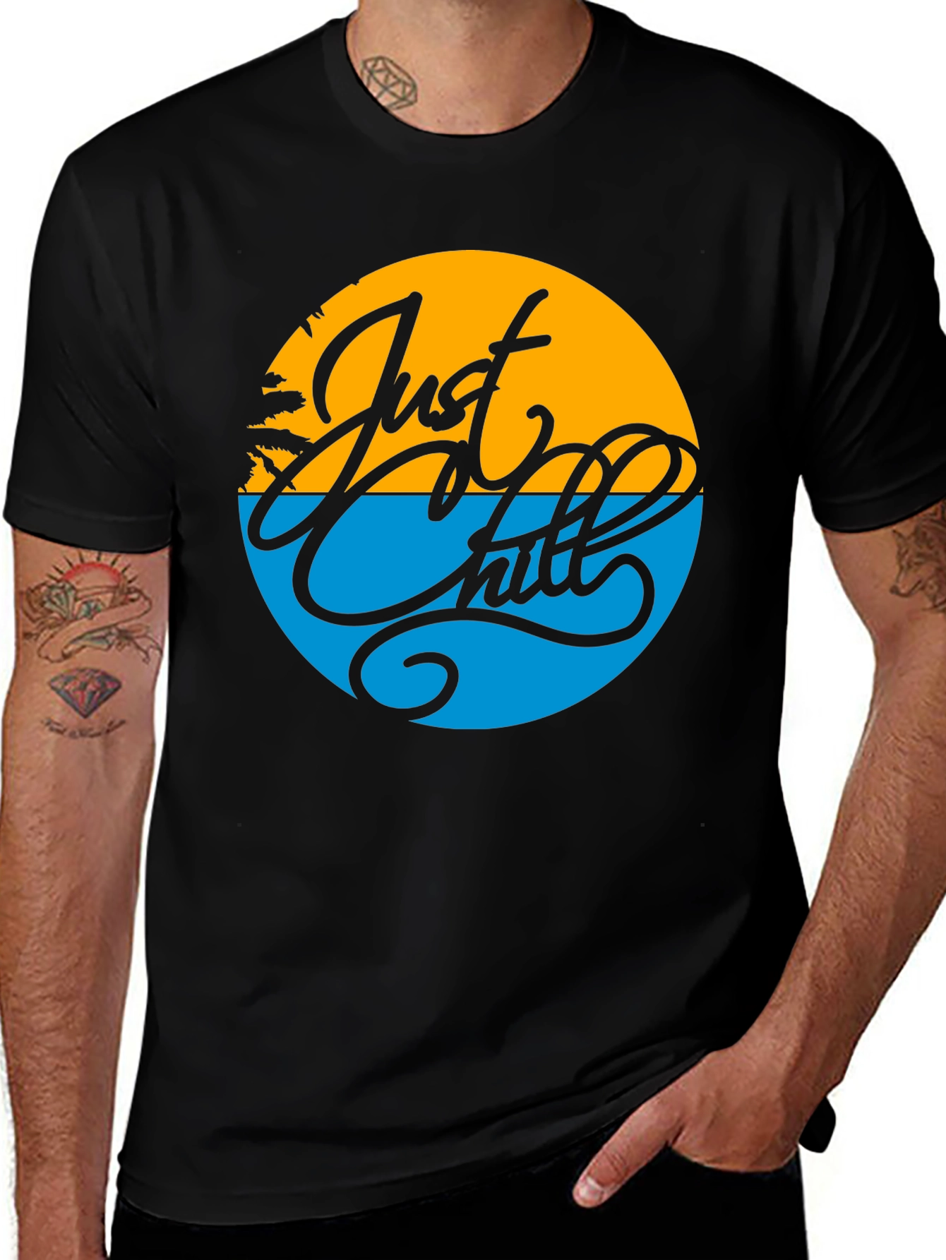 Variant 9 of Just Chill Graphic Tee - Summer Vibes