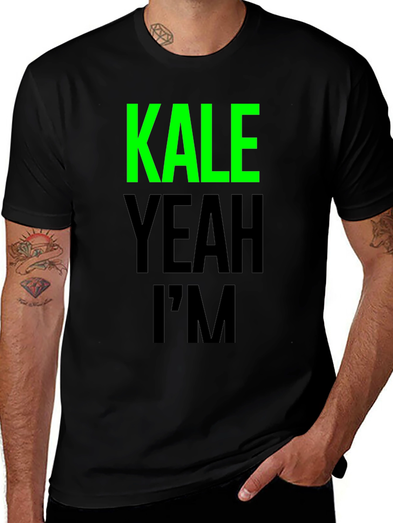 Variant 27 of Kale Yeah I'm T-Shirt - Funny Vegan Tee