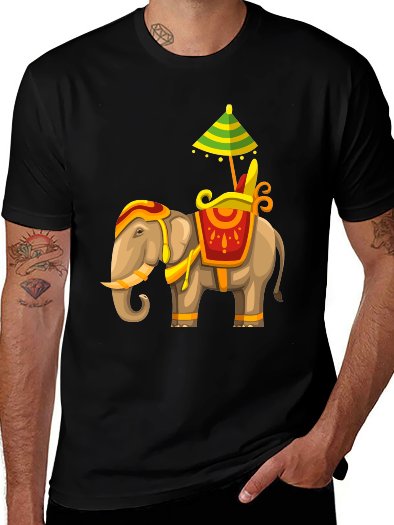Variant 13 of Elephant Graphic Tee - Unique Animal Design