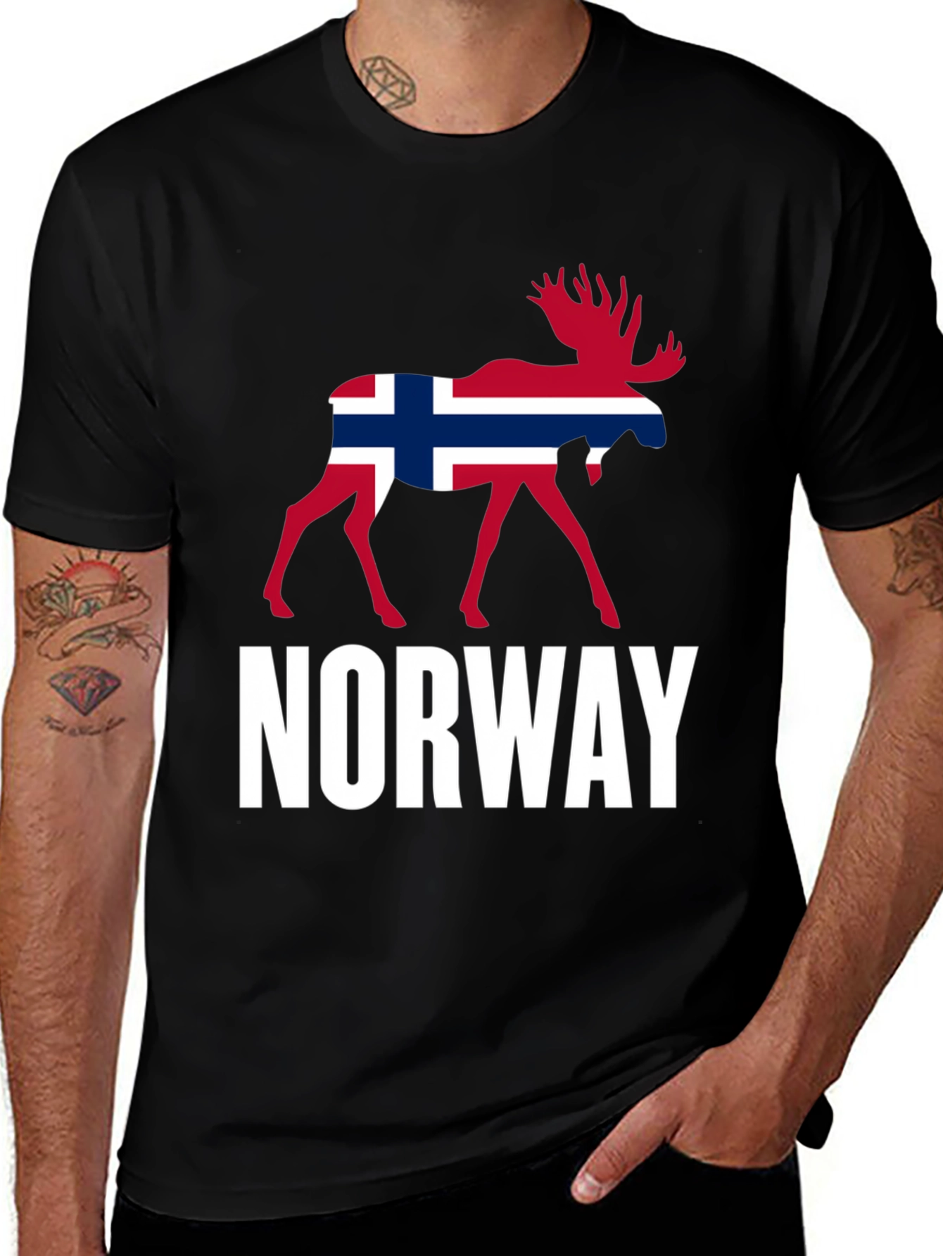 Norway Moose Flag T-Shirt