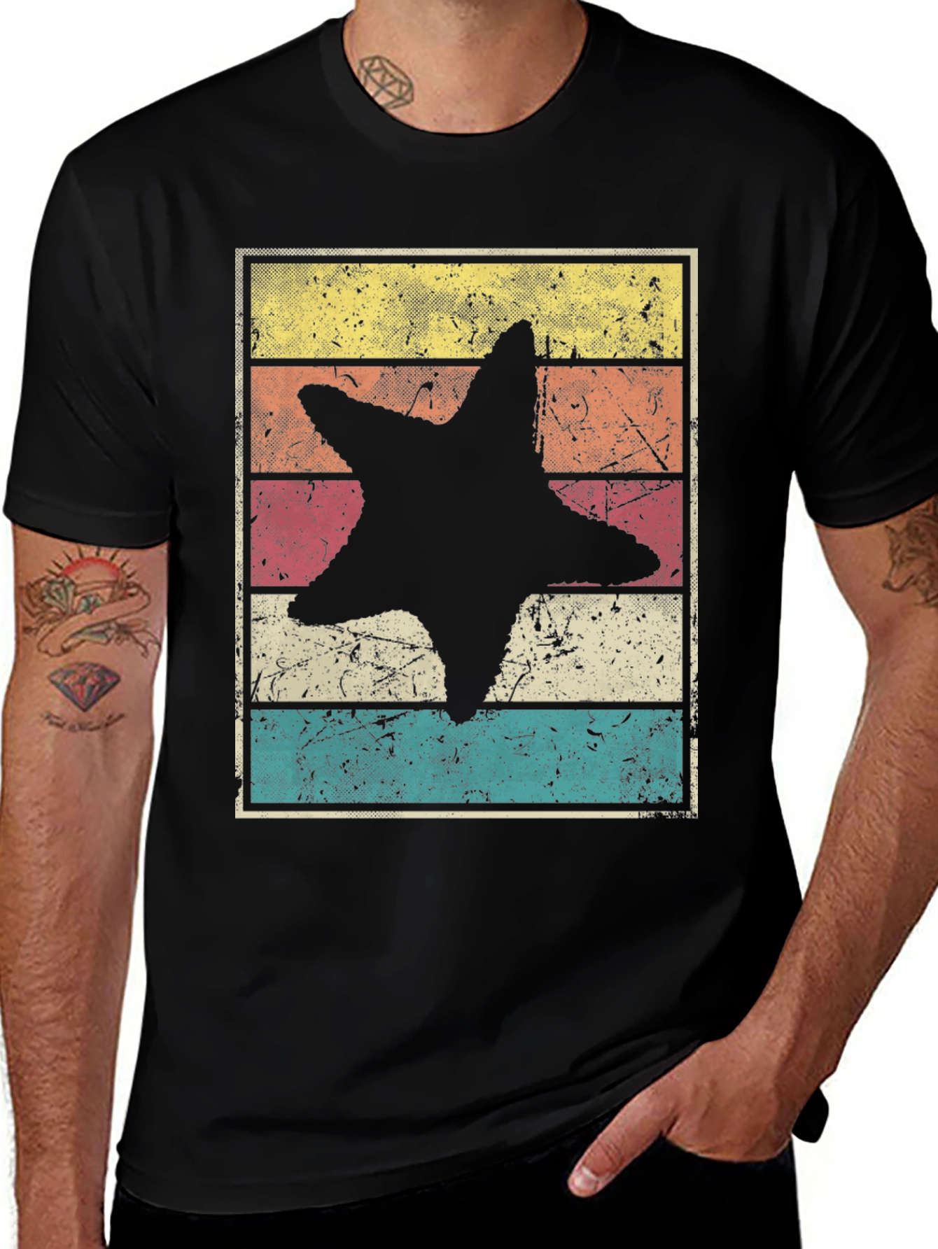 Variant 27 of Retro Starfish Graphic T-Shirt