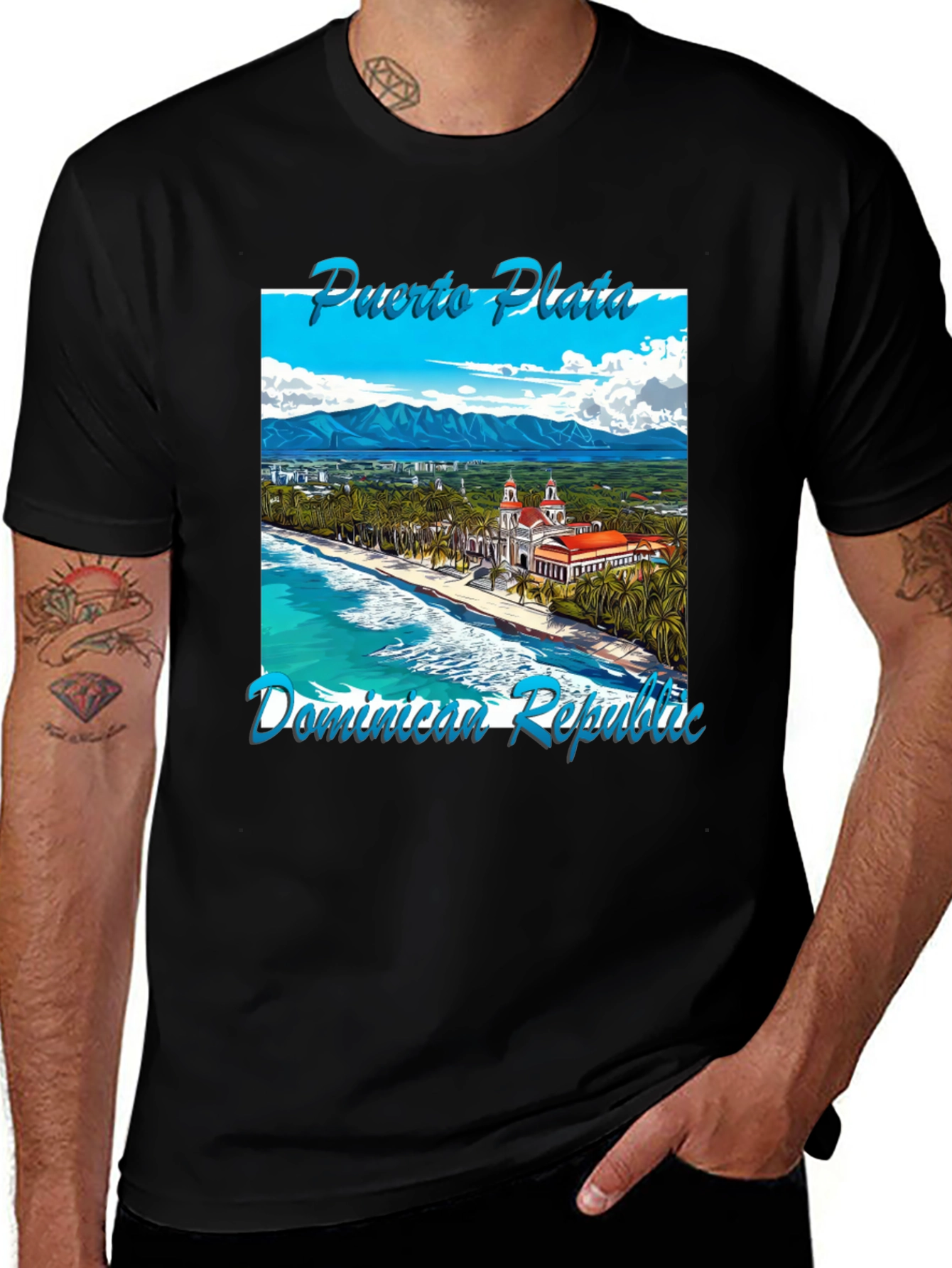 Puerto Plata Dominican Republic Black T-Shirt
