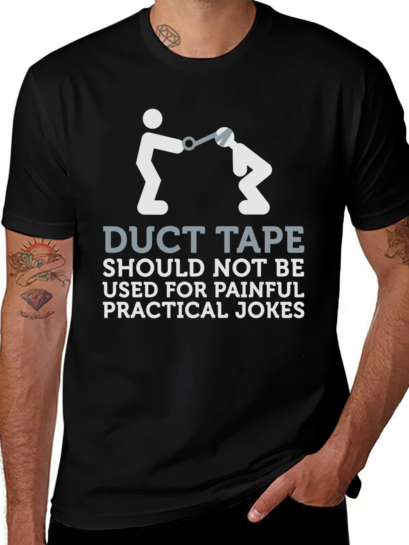 Variant 17 of Duct Tape Practical Joke T-Shirt