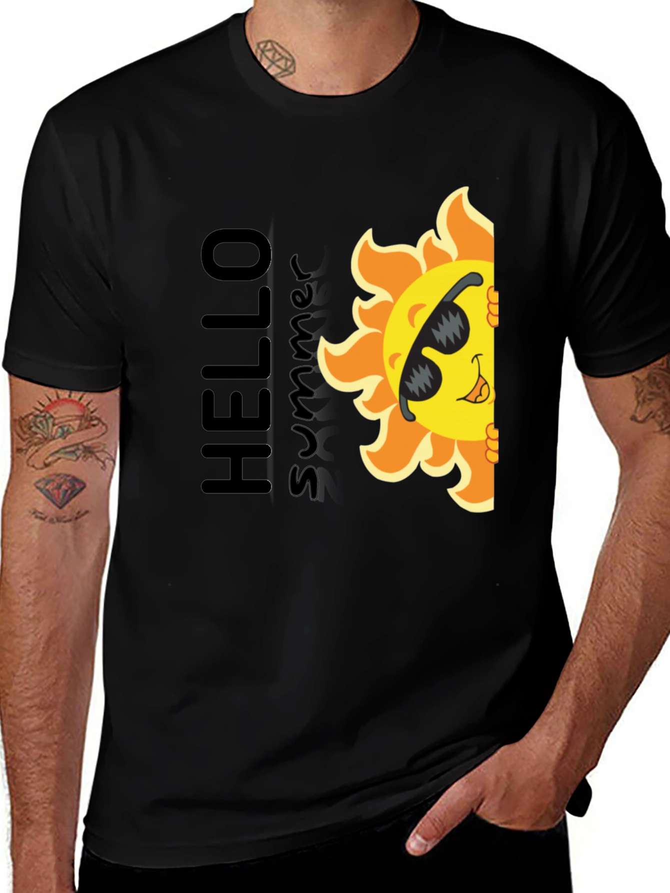 Variant 15 of Hello Summer Sun Graphic T-Shirt