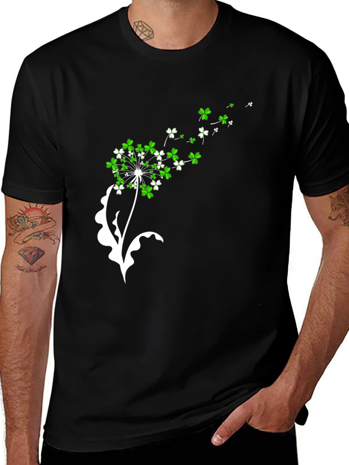 Variant 12 of Shamrock Dandelion Graphic Tee