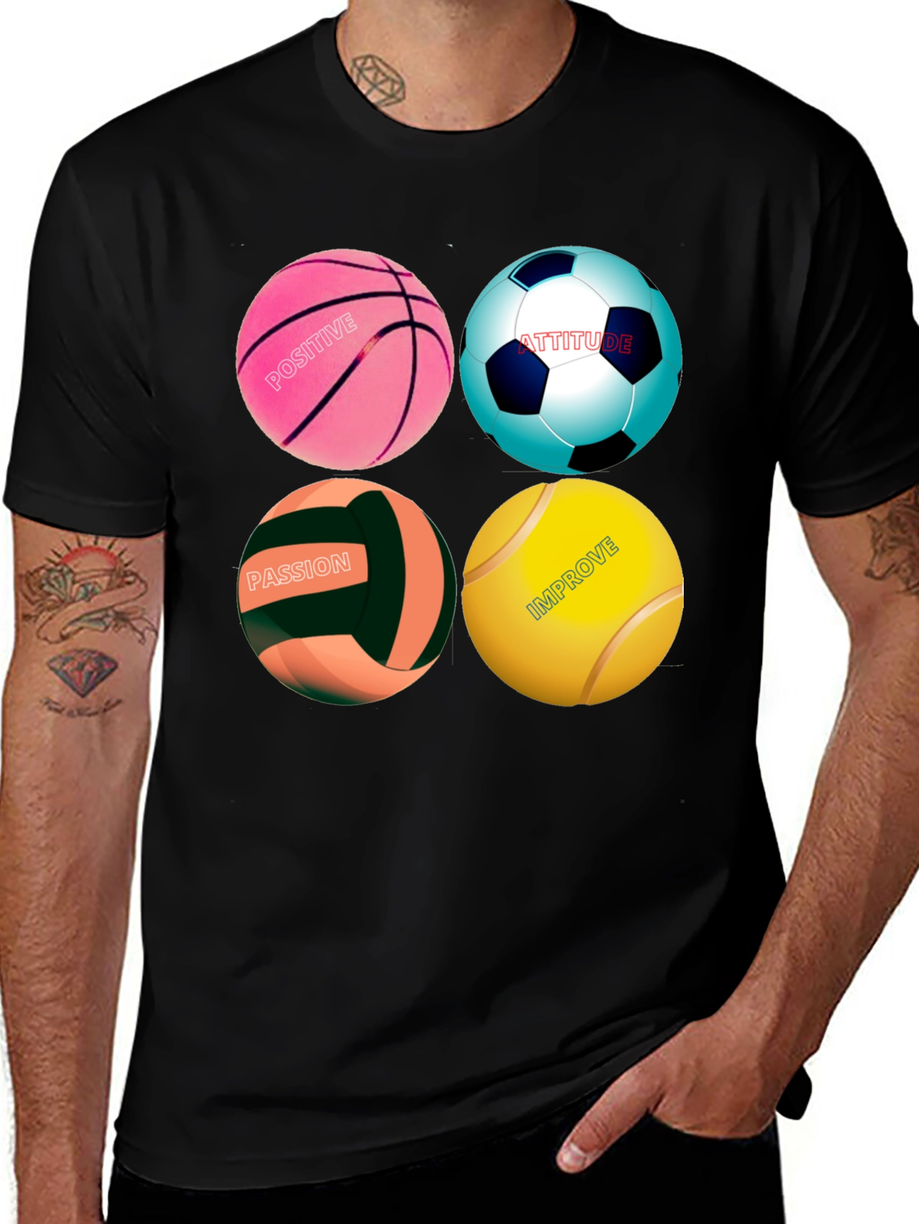 Variant 11 of Sports Motivation Graphic T-Shirt