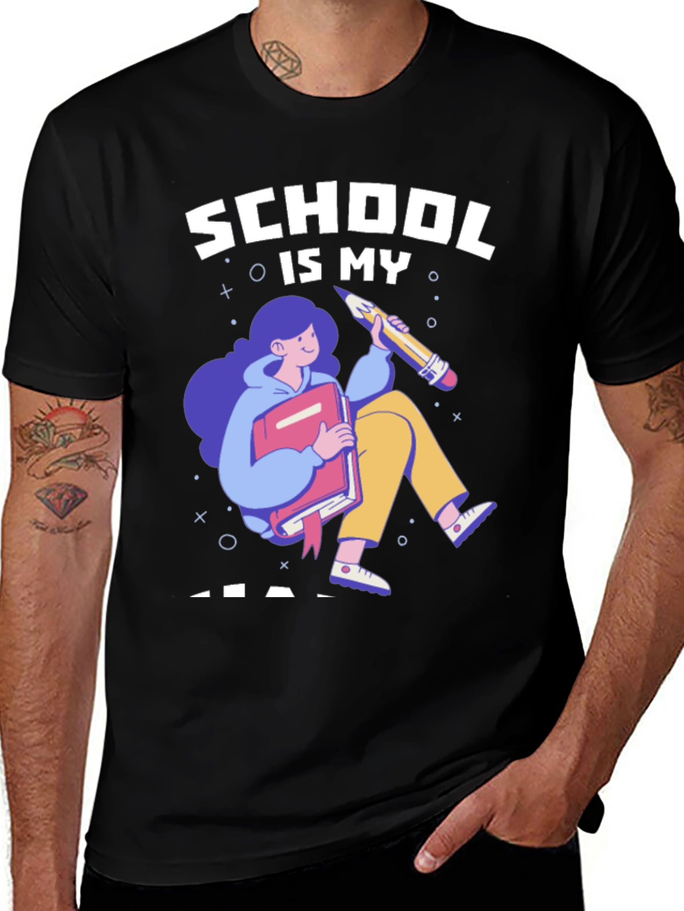 Variant 28 of School Is My Jam T-Shirt - Fun Graphic Tee
