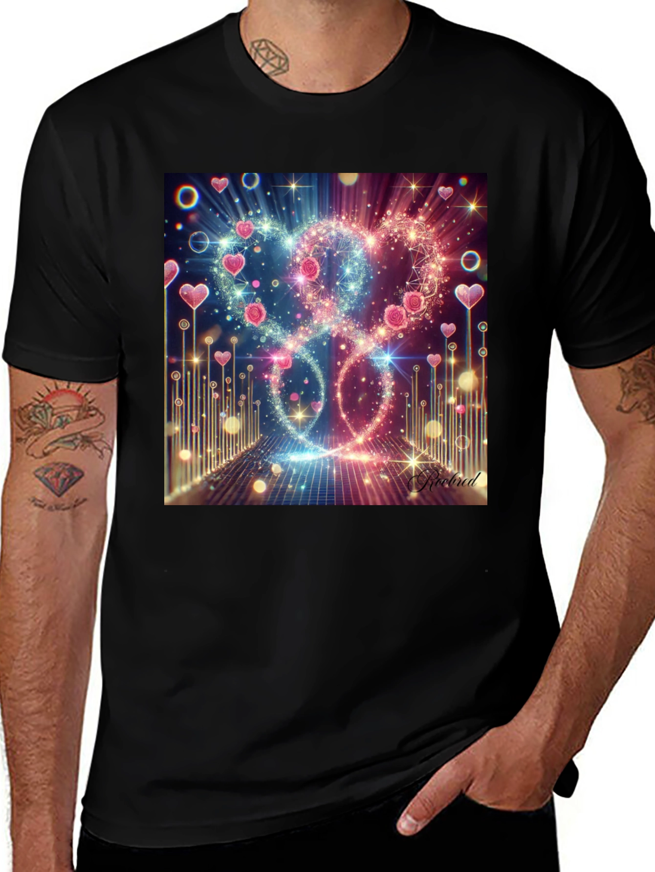 Variant 20 of Heart Lights Graphic Tee