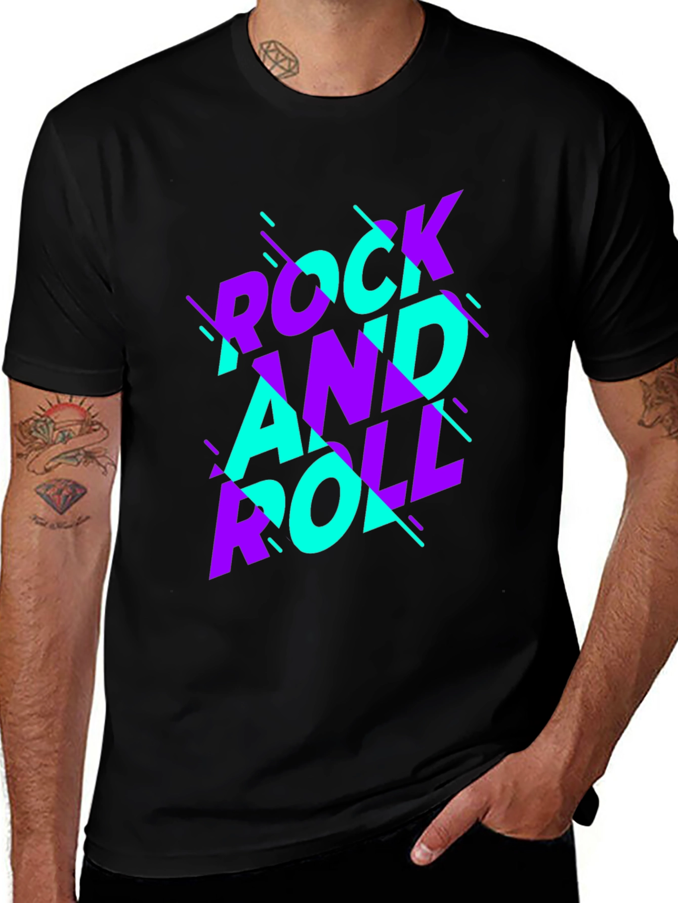 Variant 23 of Rock and Roll Graphic T-Shirt