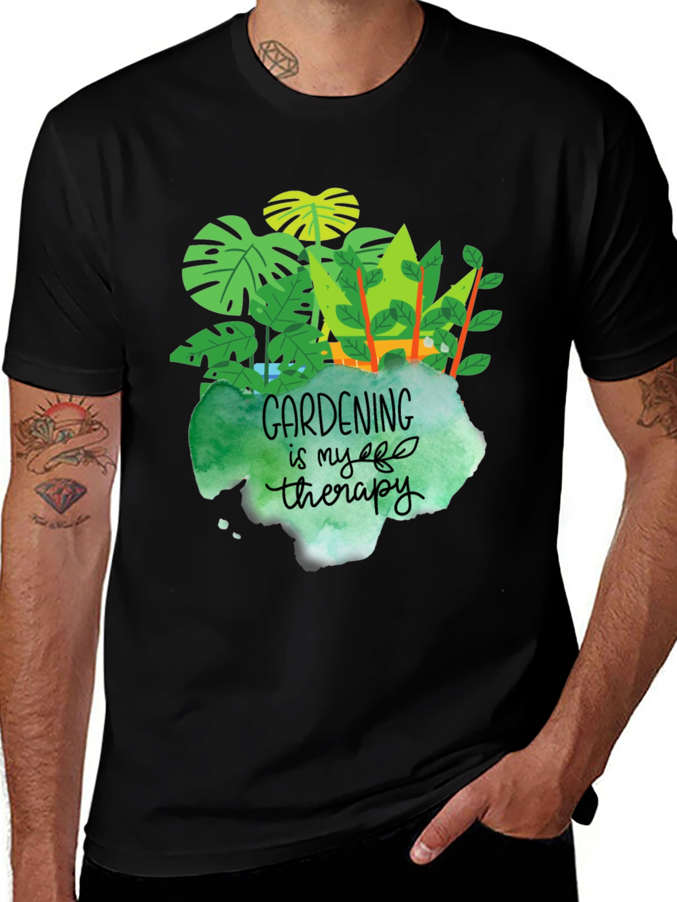 Variant 14 of Gardening is My Therapy Graphic T-Shirt