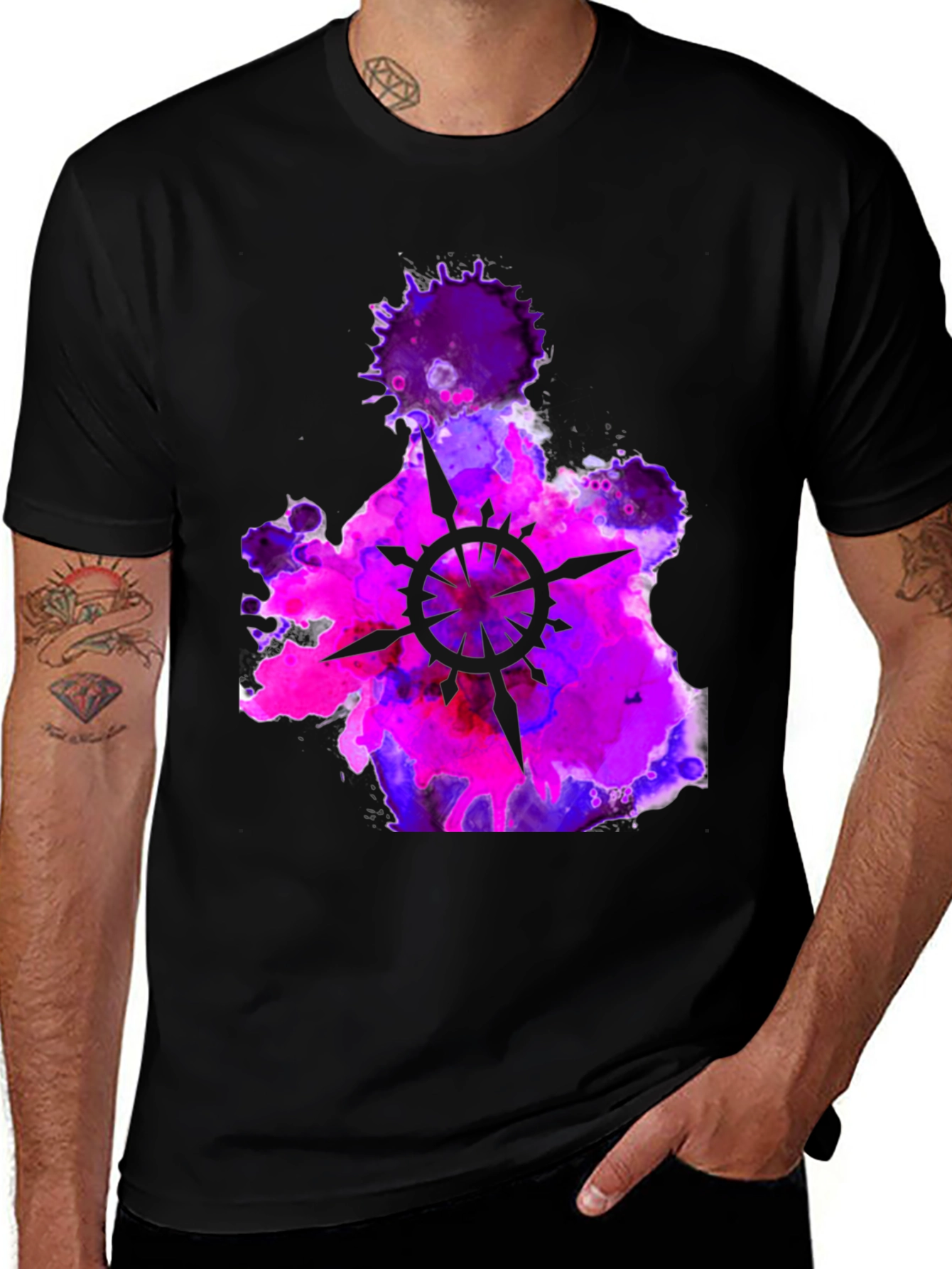 Watercolor Compass Rose Graphic Tee