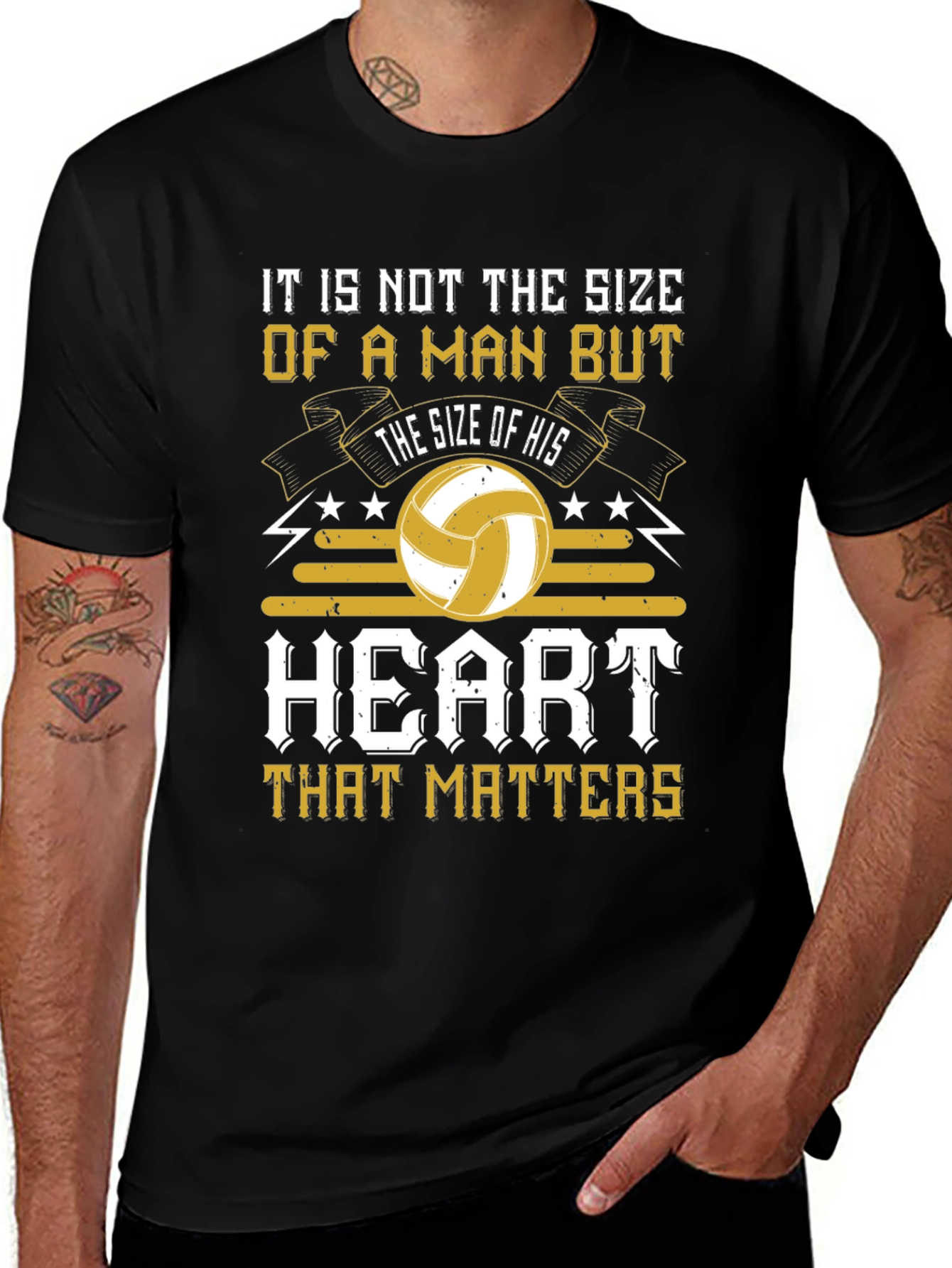 Variant 28 of Volleyball Heart Men's T-Shirt