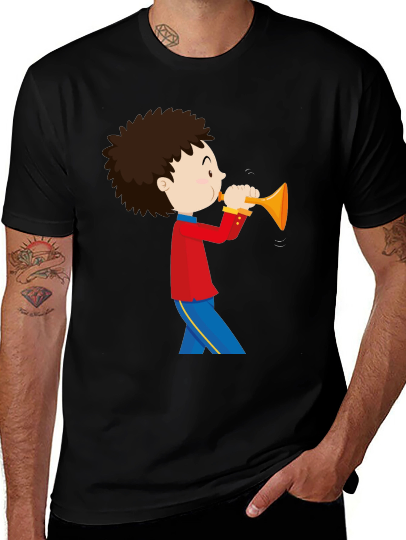 Variant 15 of Boy Trumpet Player Graphic Tee