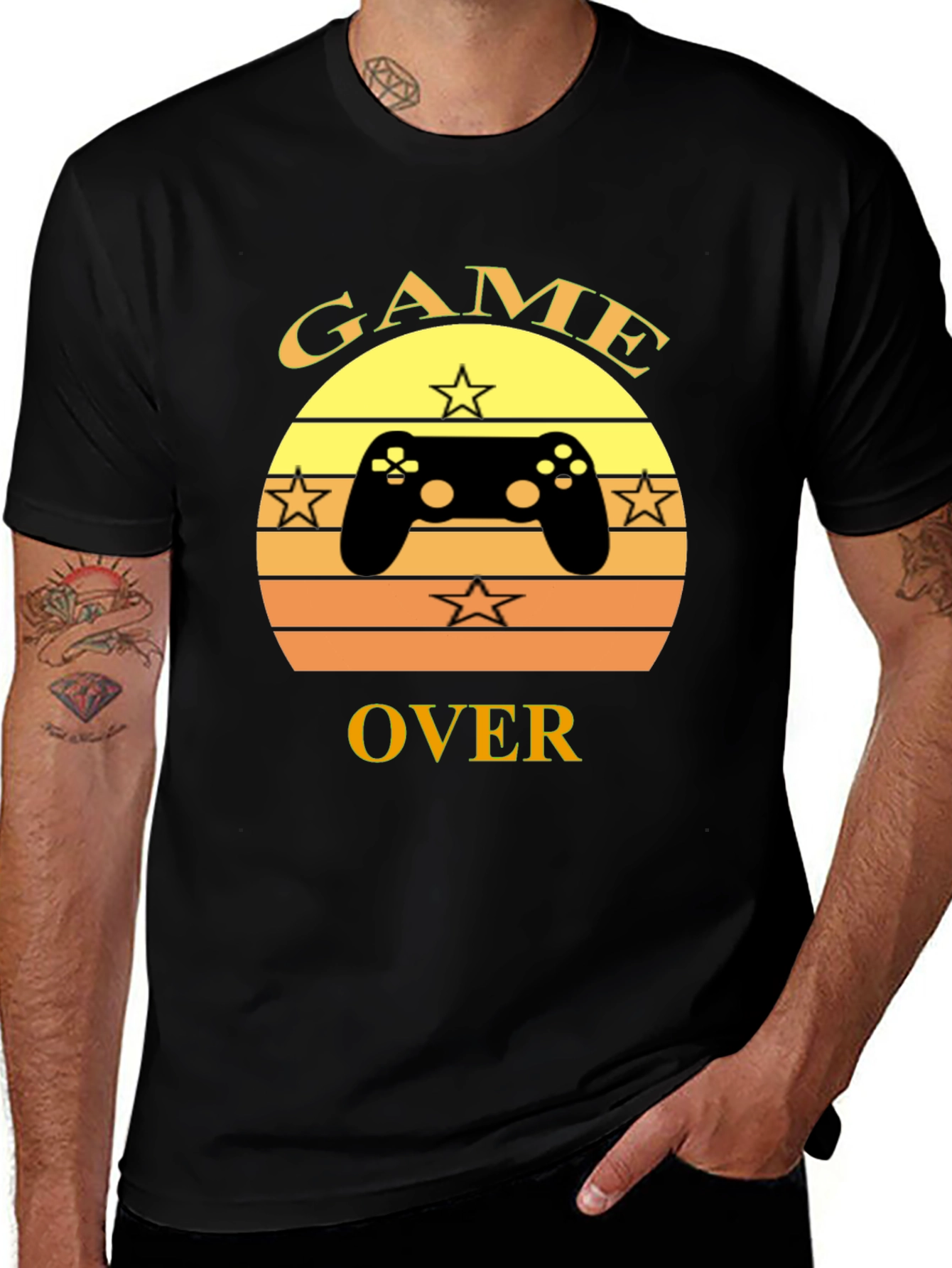 Variant 24 of Game Over Controller T-Shirt